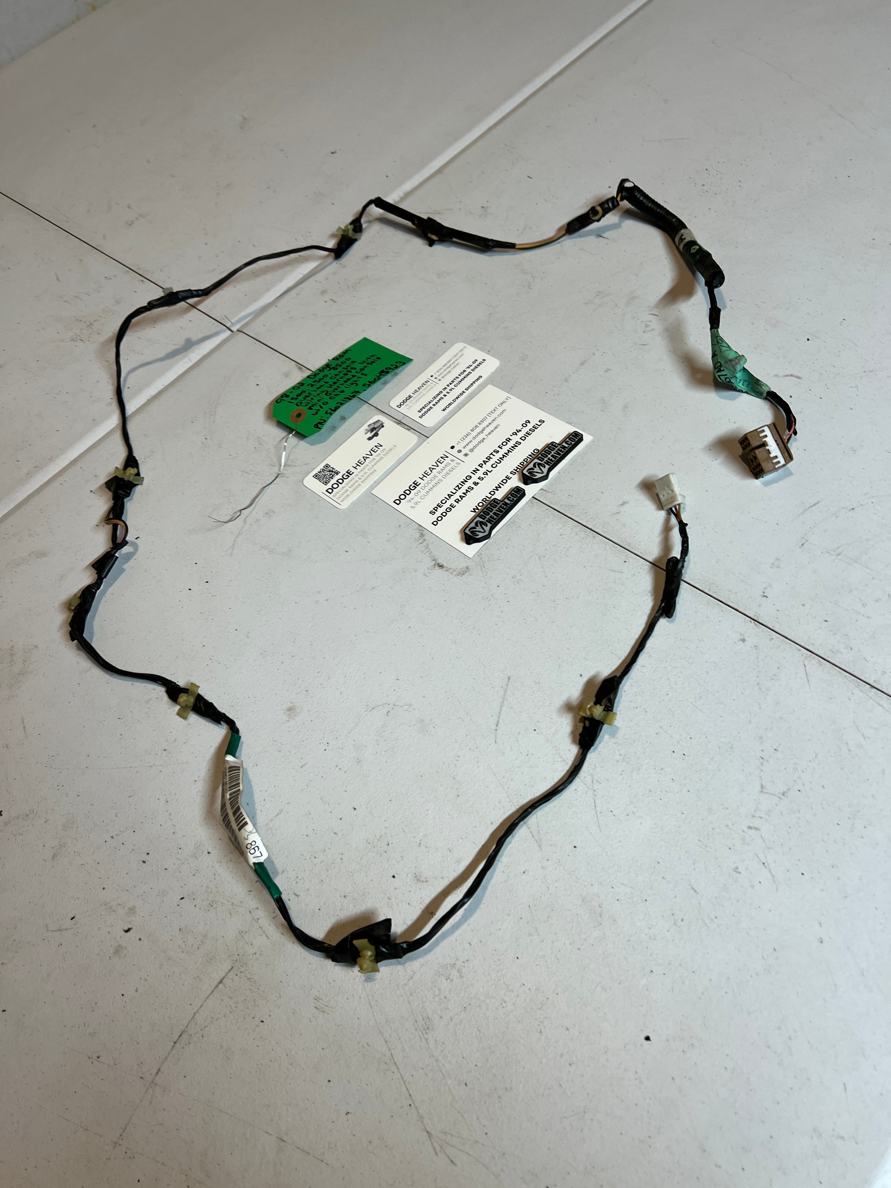 1999-2002 Dodge Ram Over Head Console Wiring Harness W/O Cab Lights