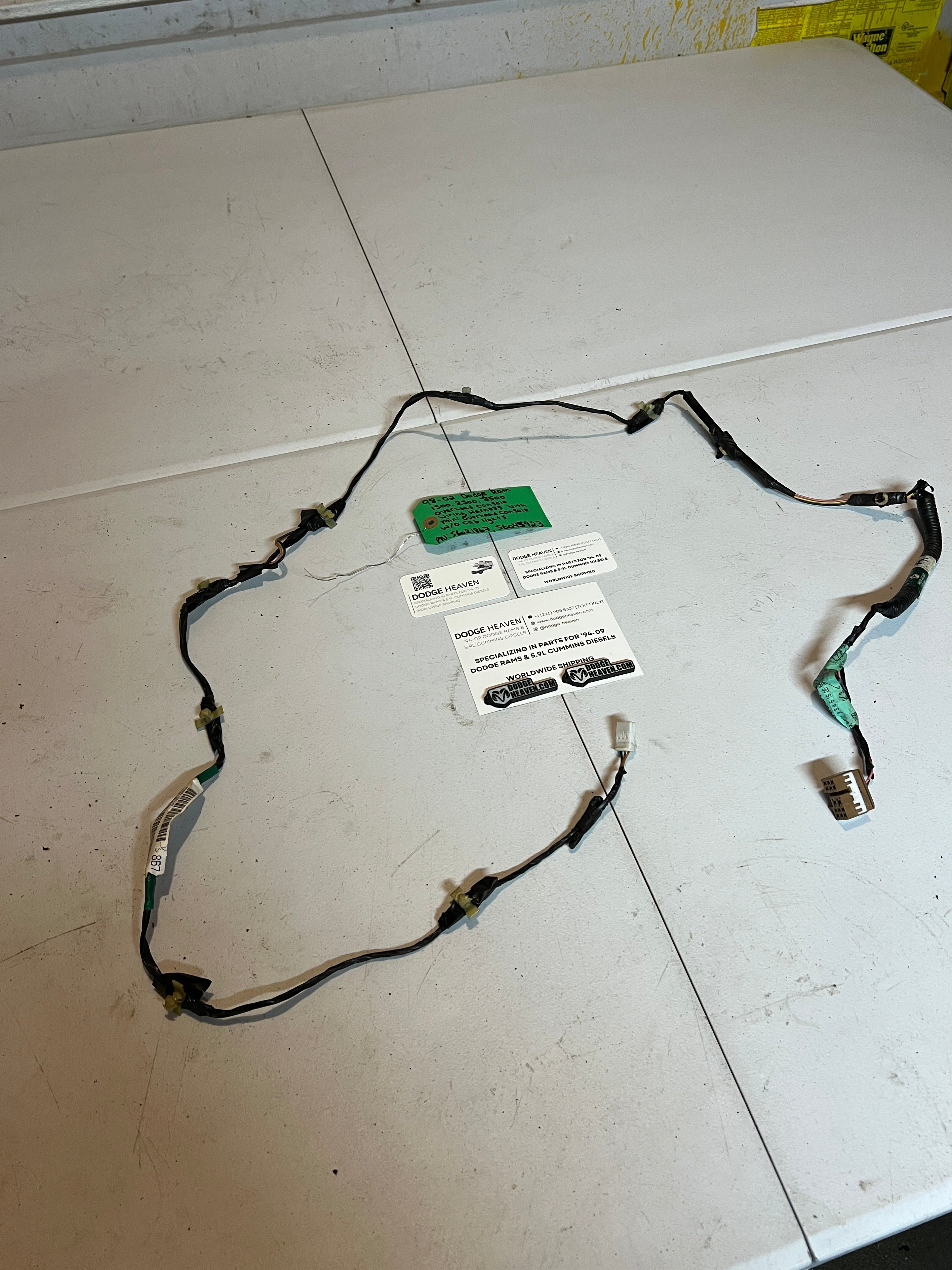 1999-2002 Dodge Ram Over Head Console Wiring Harness W/O Cab Lights