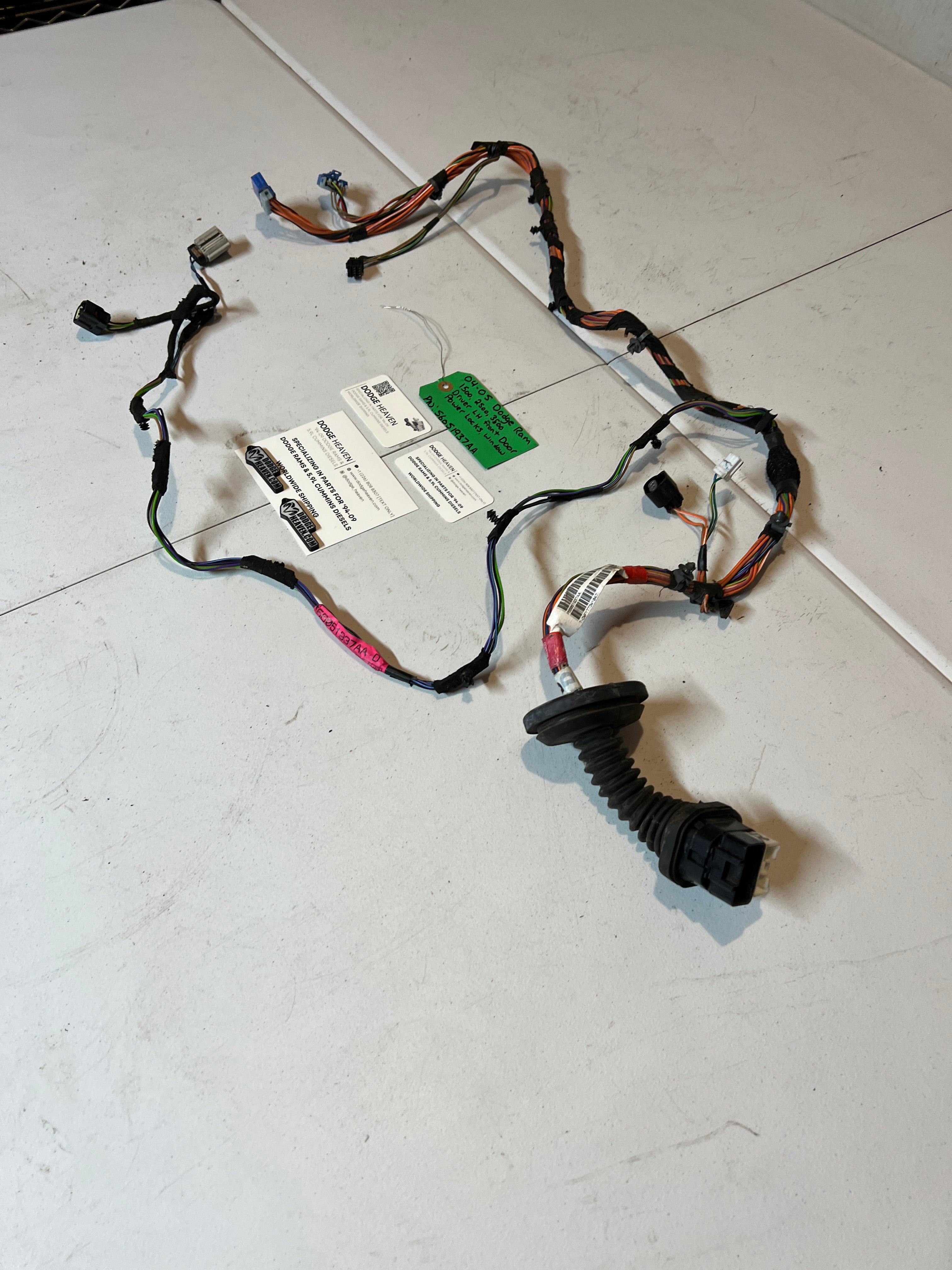1999-2002 Dodge Ram Driver Front Door Wiring Harness LH