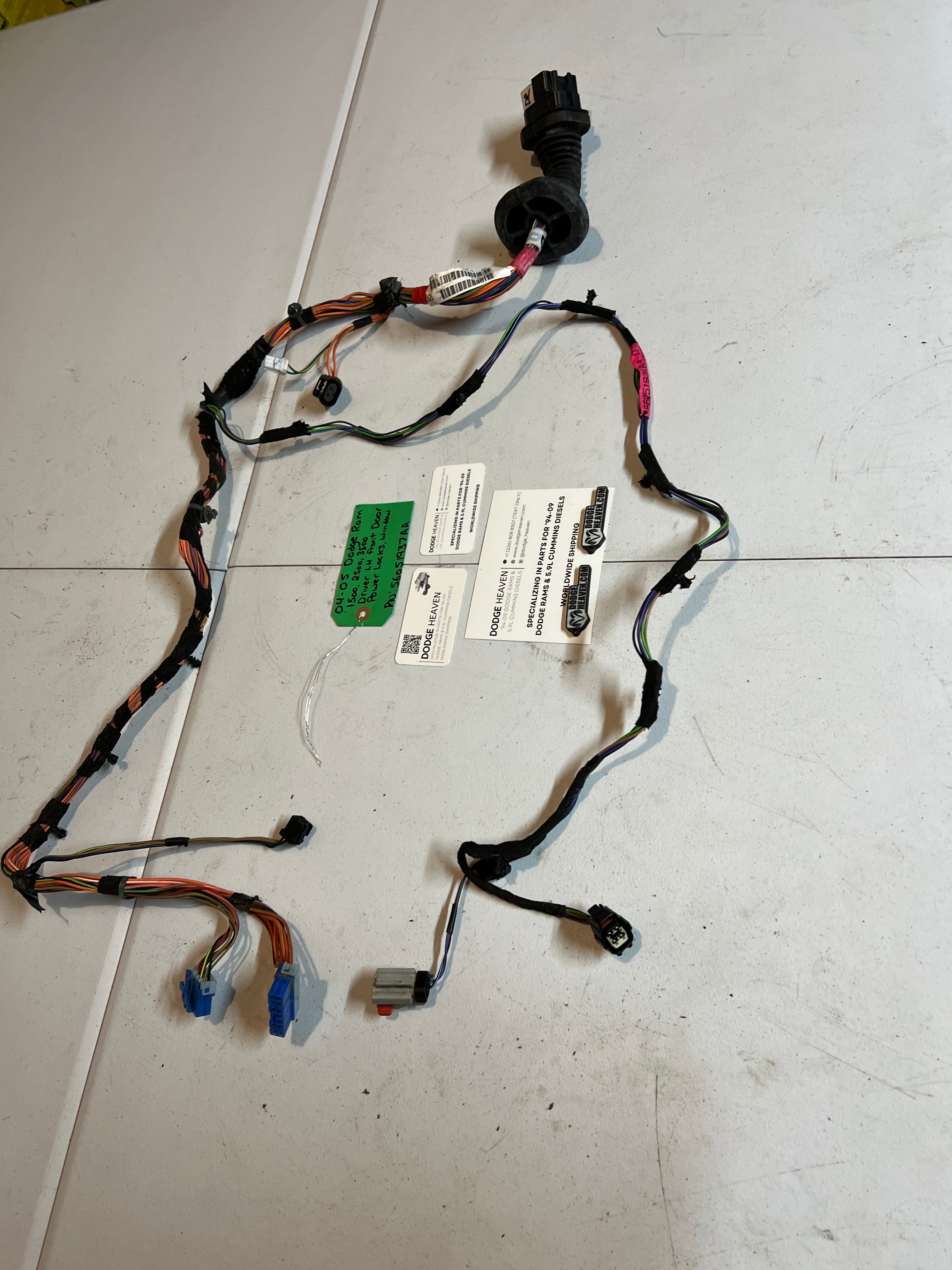 1999-2002 Dodge Ram Driver Front Door Wiring Harness LH