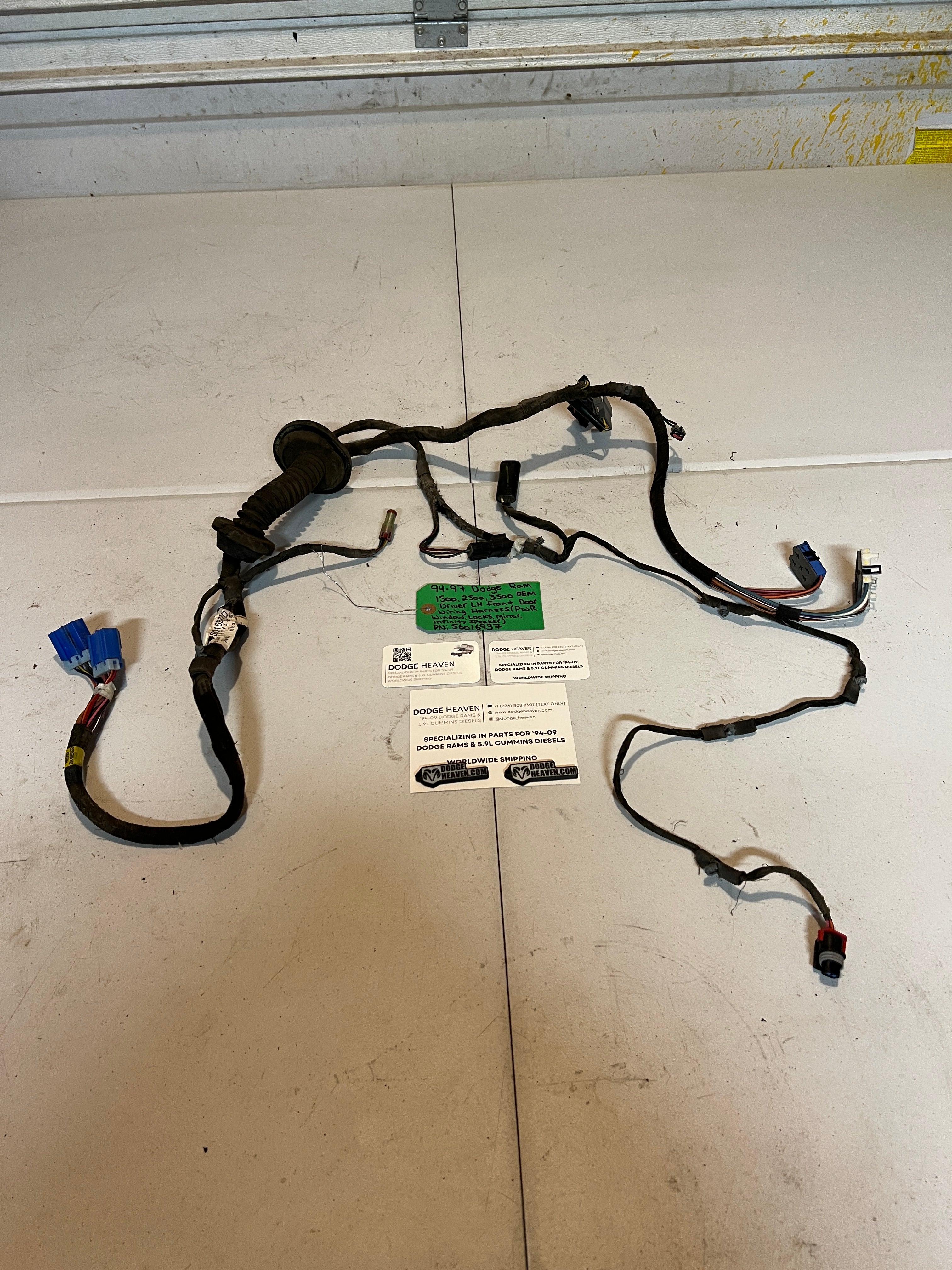 1994-1997 Dodge Ram Driver LH Door Infinity Wiring Harness
