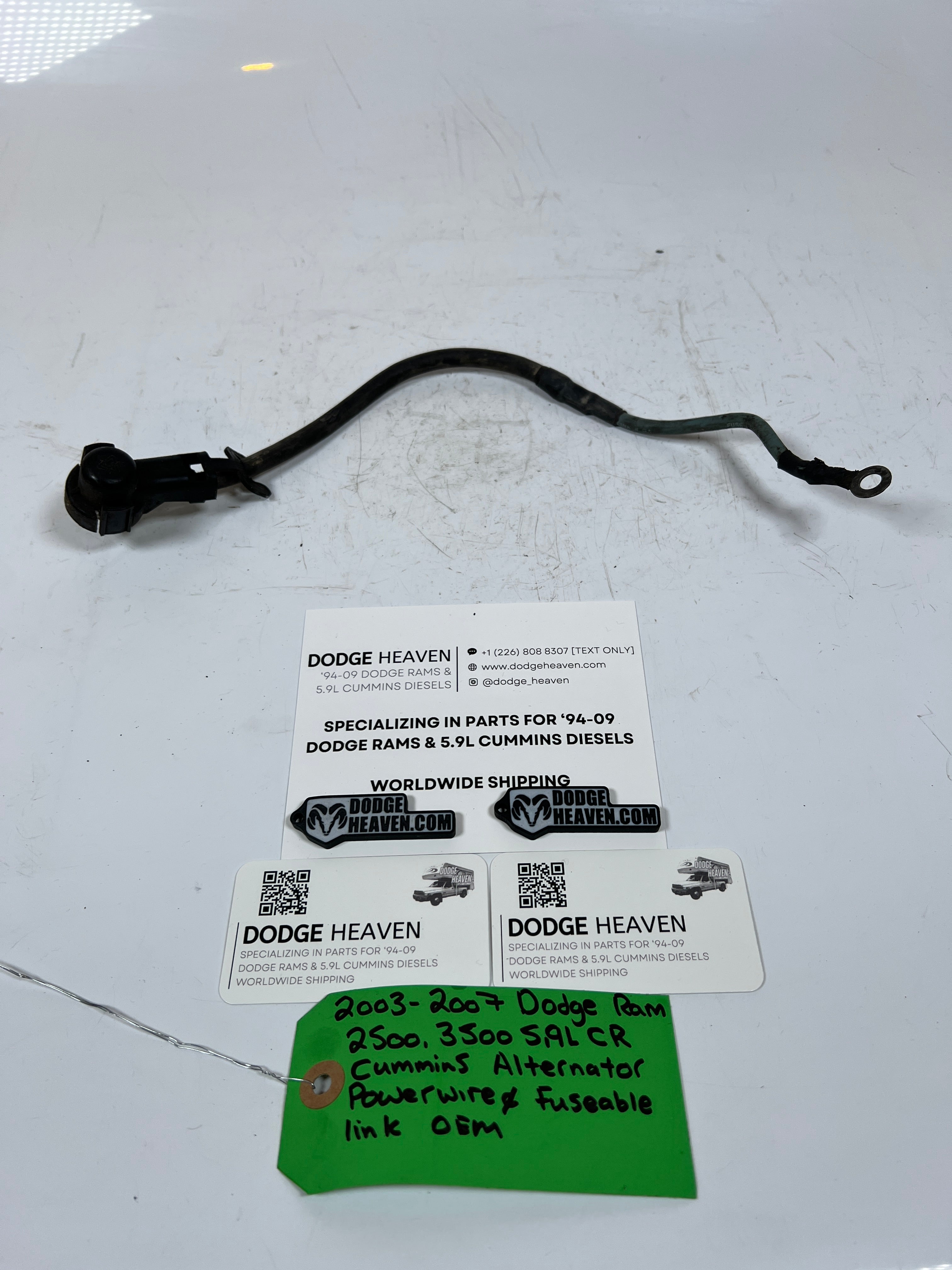 2003-2007 Dodge Ram 5.9L CR Cummins Alternator Power Wire & Fuse Able Link