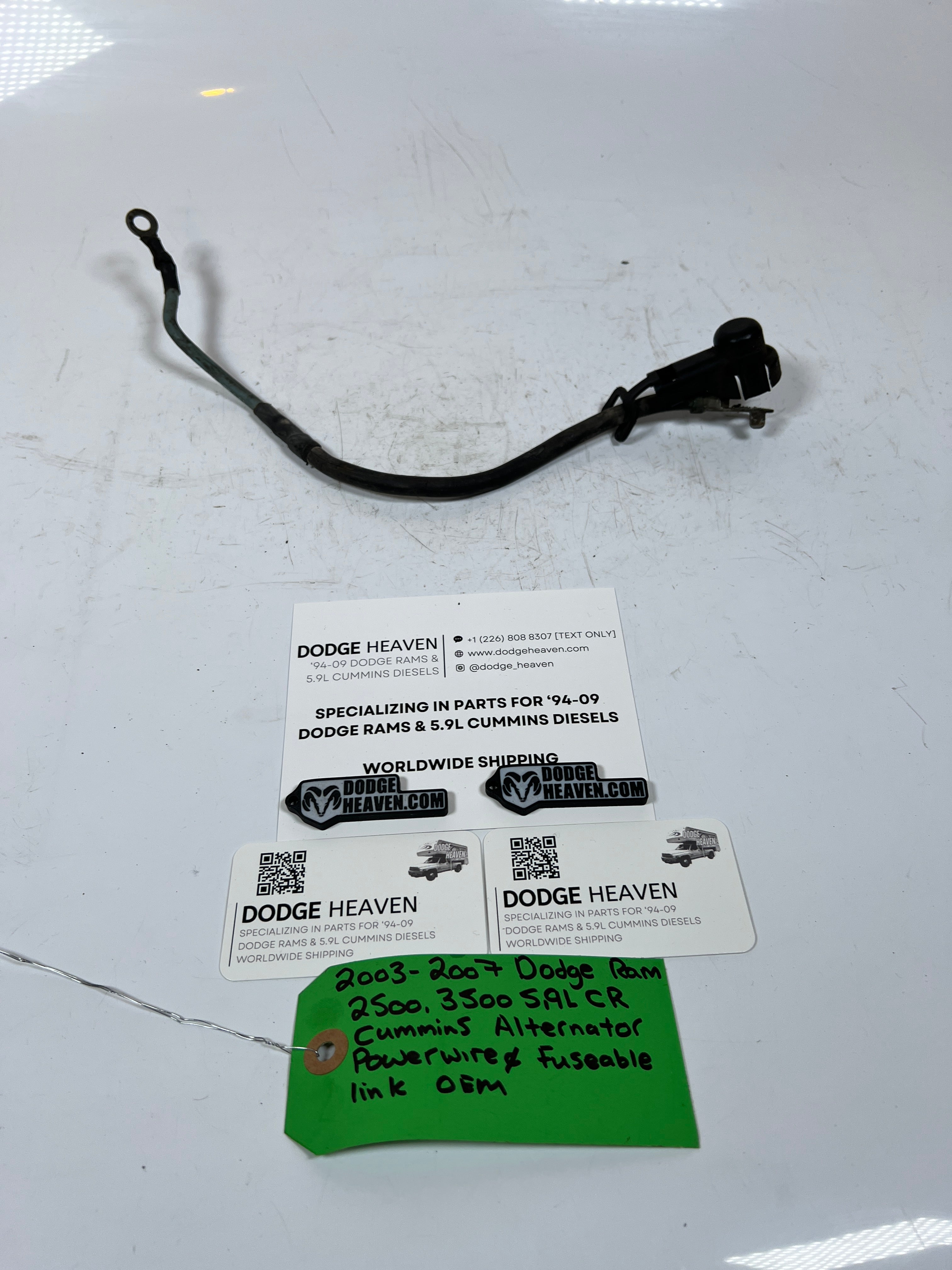 2003-2007 Dodge Ram 5.9L CR Cummins Alternator Power Wire & Fuse Able Link