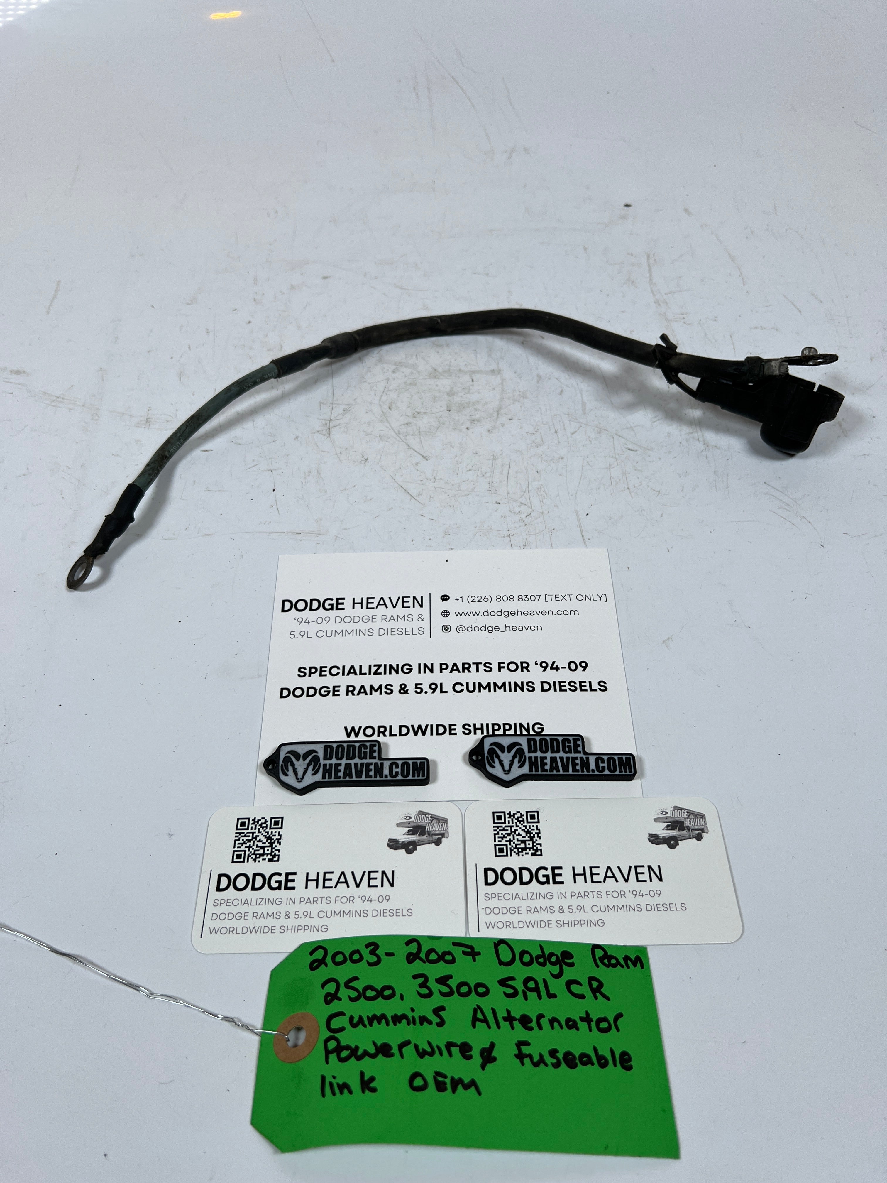 2003-2007 Dodge Ram 5.9L CR Cummins Alternator Power Wire & Fuse Able Link