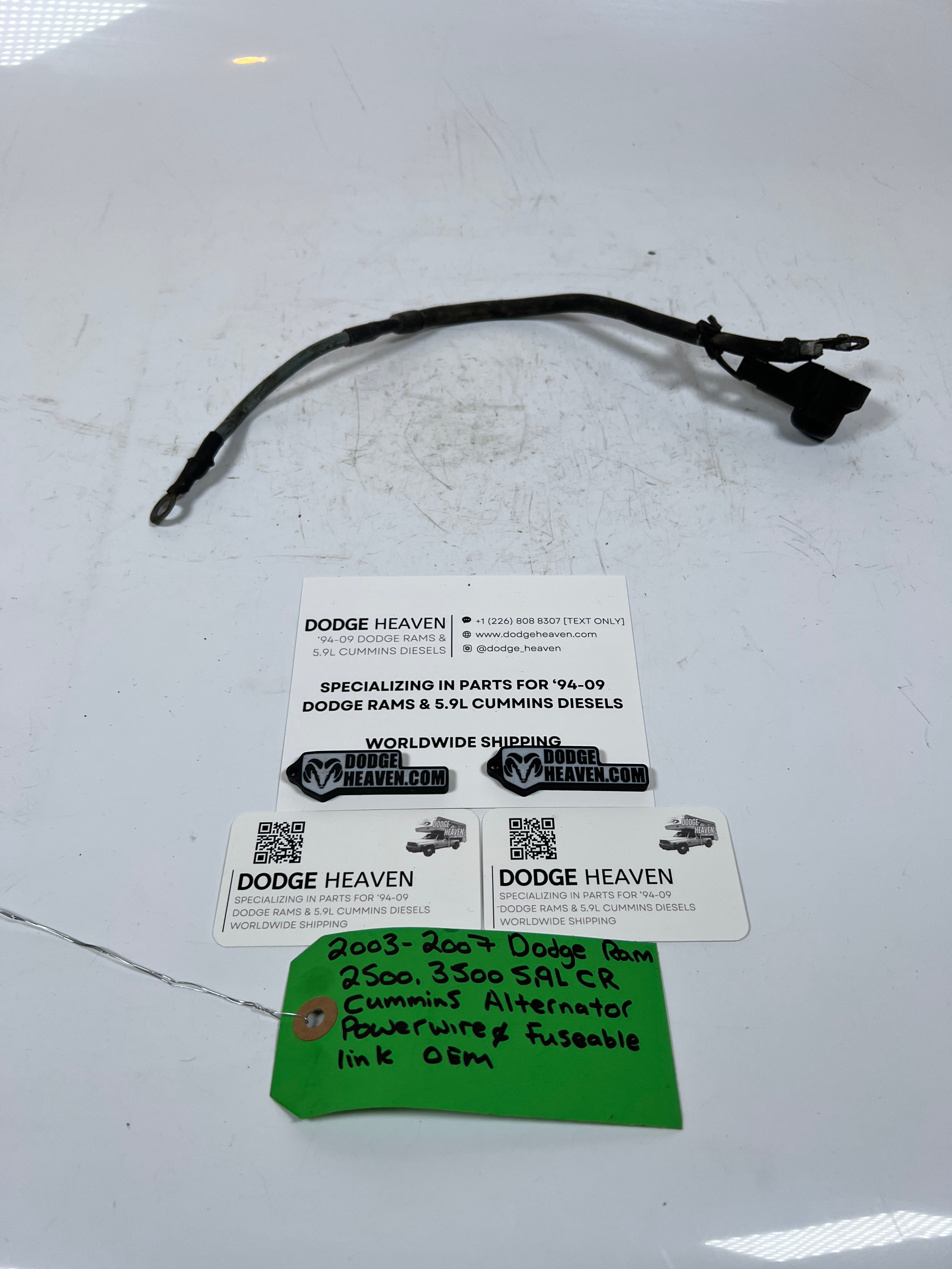 2003-2007 Dodge Ram 5.9L CR Cummins Alternator Power Wire & Fuse Able Link