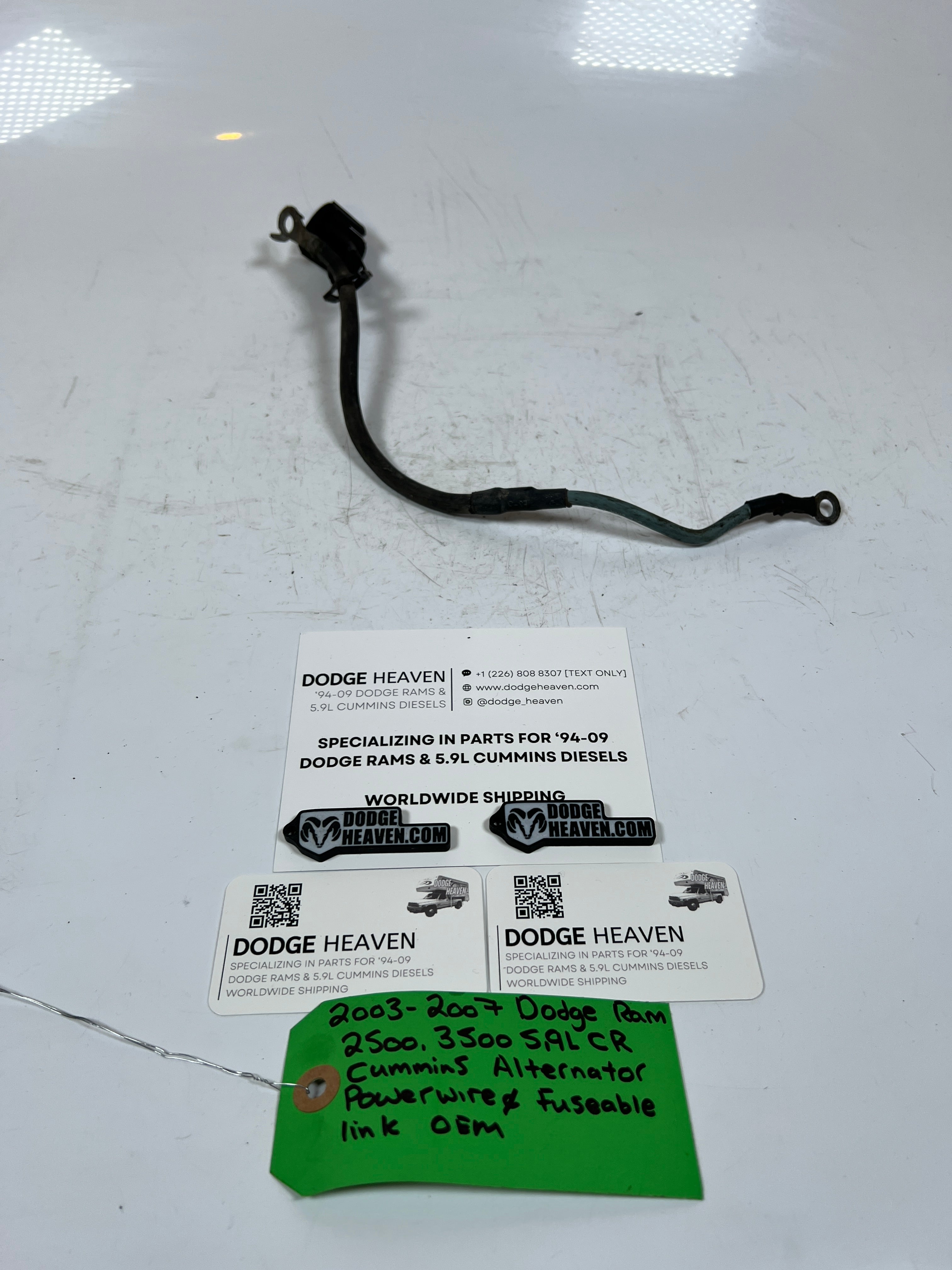 2003-2007 Dodge Ram 5.9L CR Cummins Alternator Power Wire & Fuse Able Link
