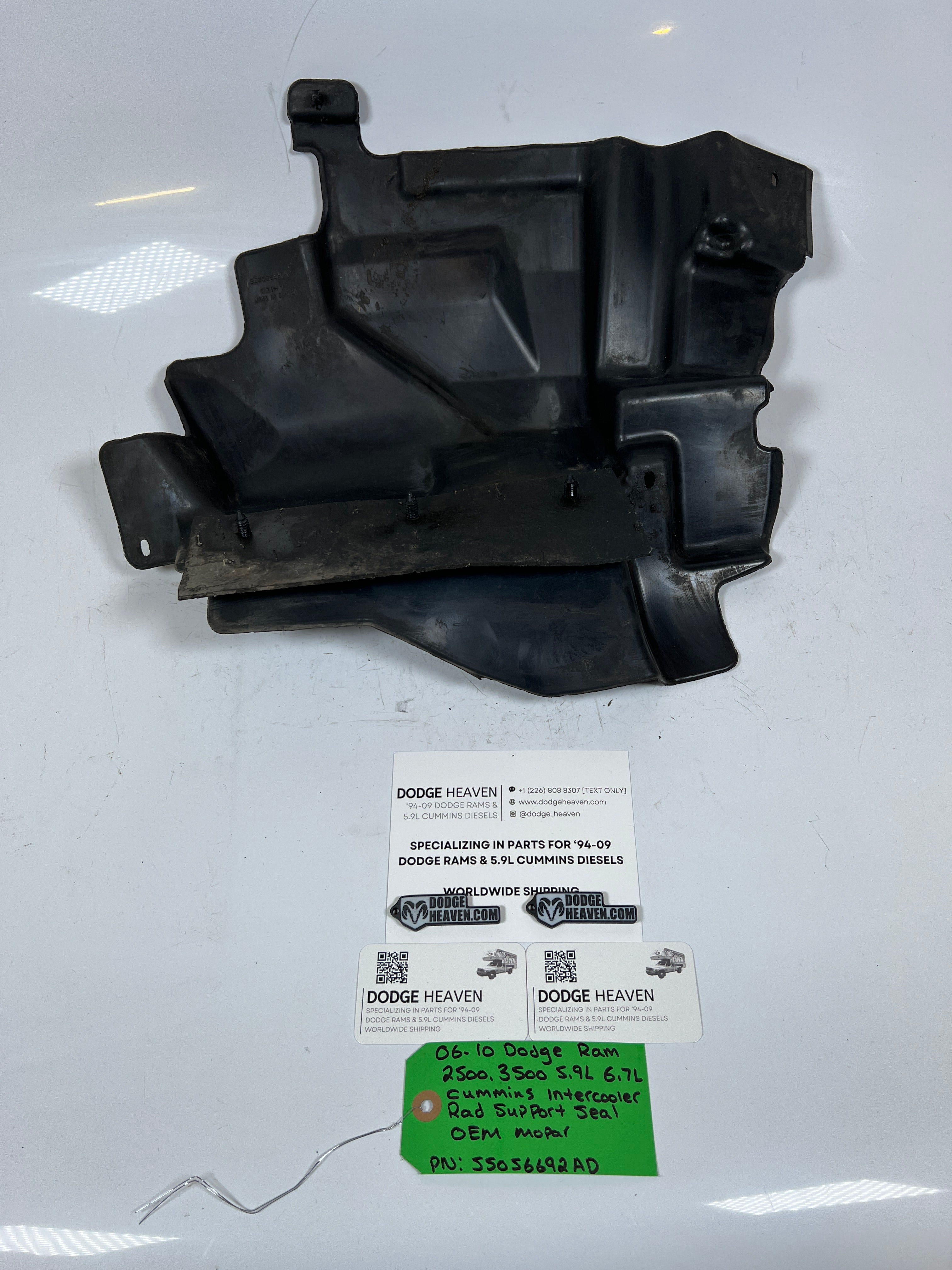 2006-2010 Dodge Ram 5.9L 6.7L Cummins Intercooler Rad Support Seal