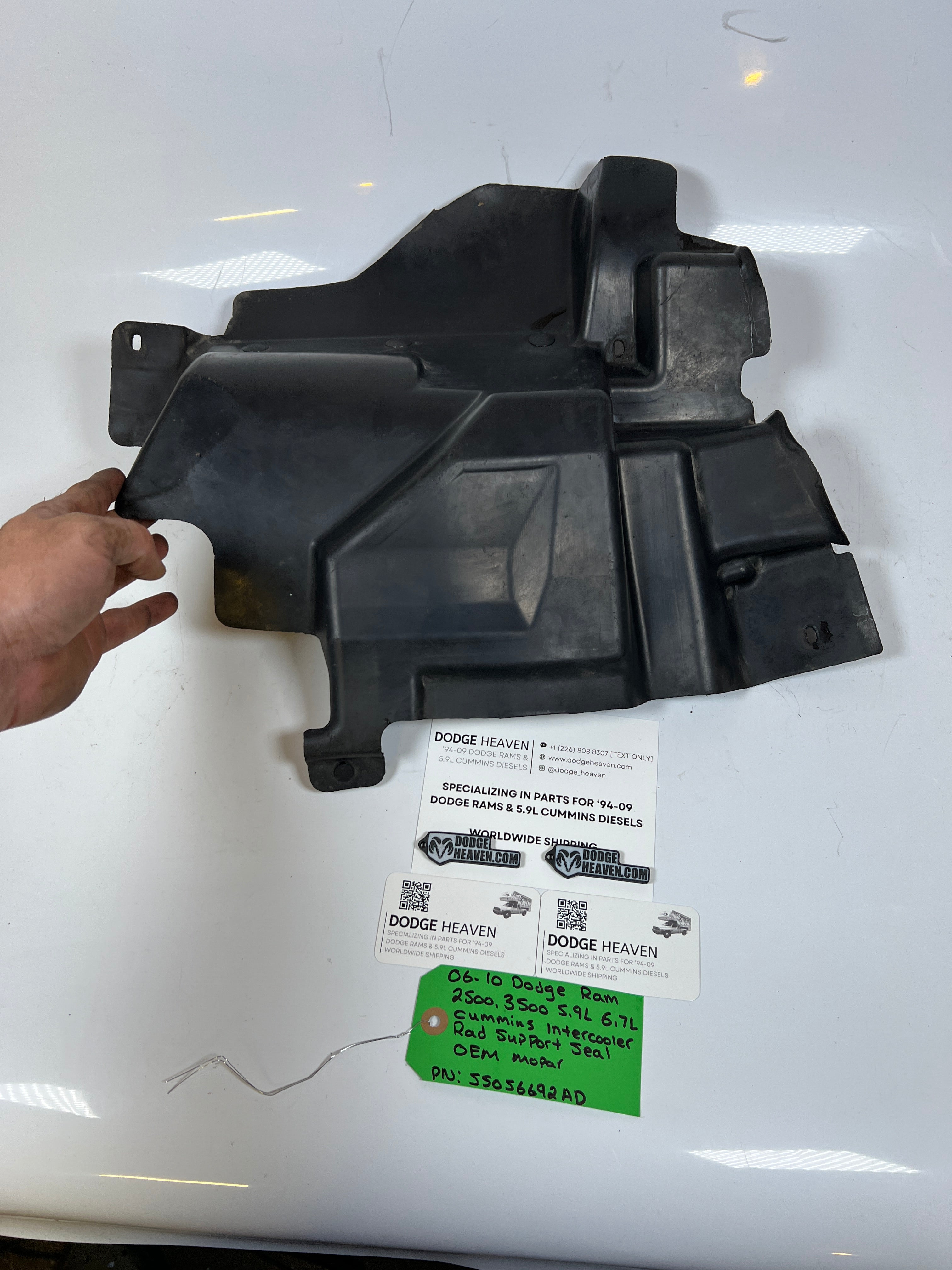 2006-2010 Dodge Ram 5.9L 6.7L Cummins Intercooler Rad Support Seal