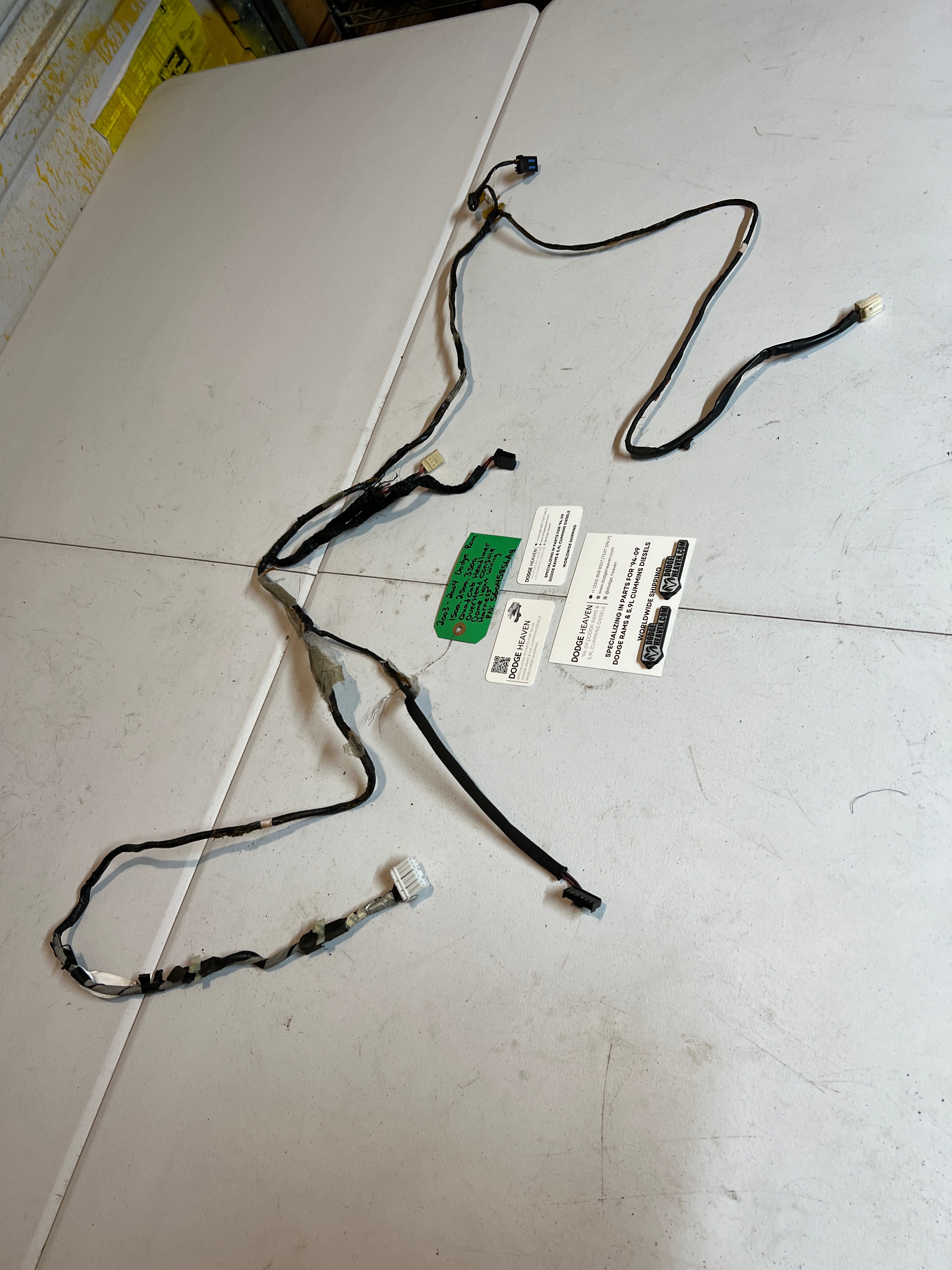 2003-2004 Dodge Ram Headliner Over Head Console Wiring Harness
