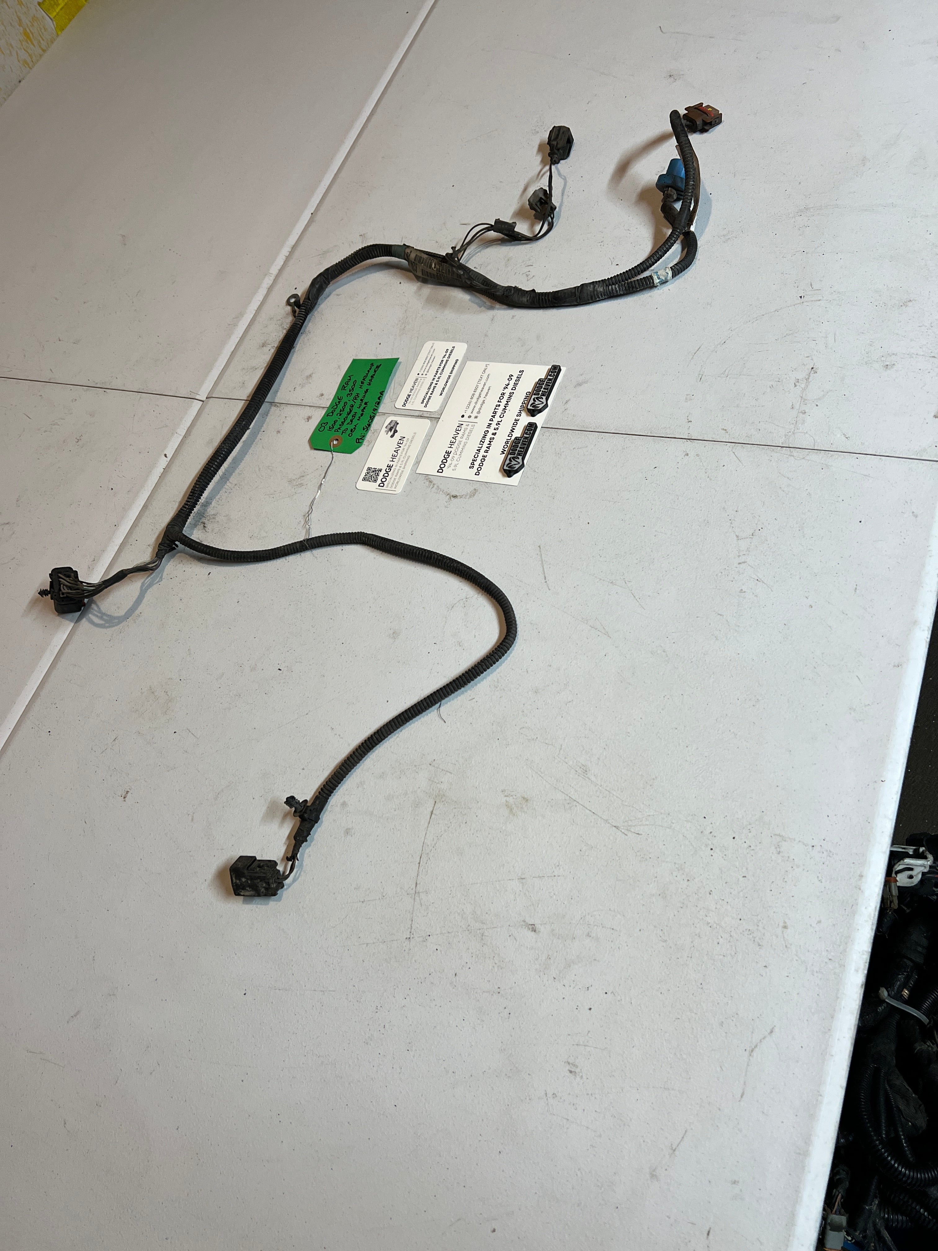 2003-2003 Dodge Ram Passenger Head Lamp / Light Wiring Harness