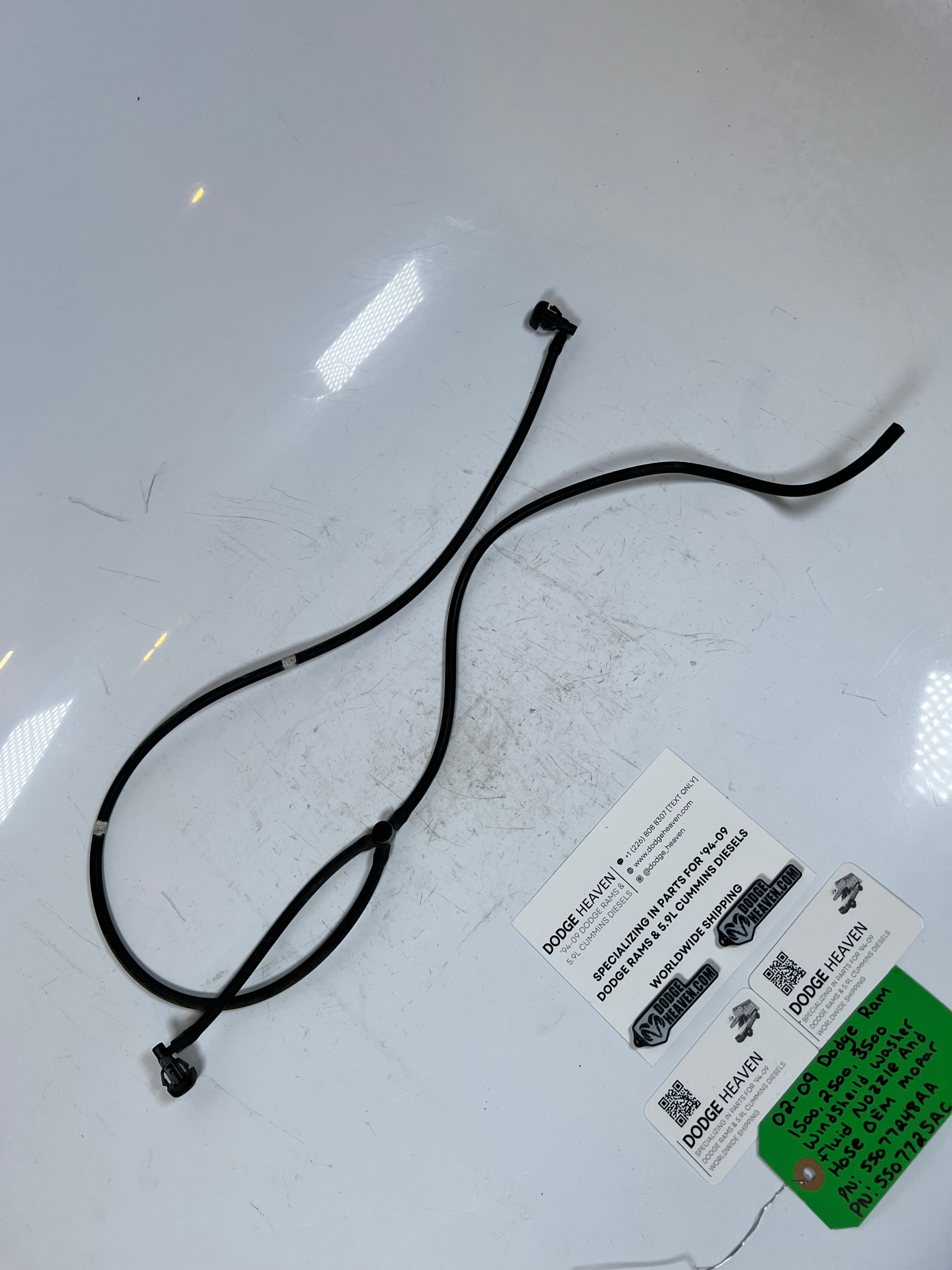 2002-2009 Dodge Ram 1500-3500 WindShield Washer Fluid Nozzle & Hose
