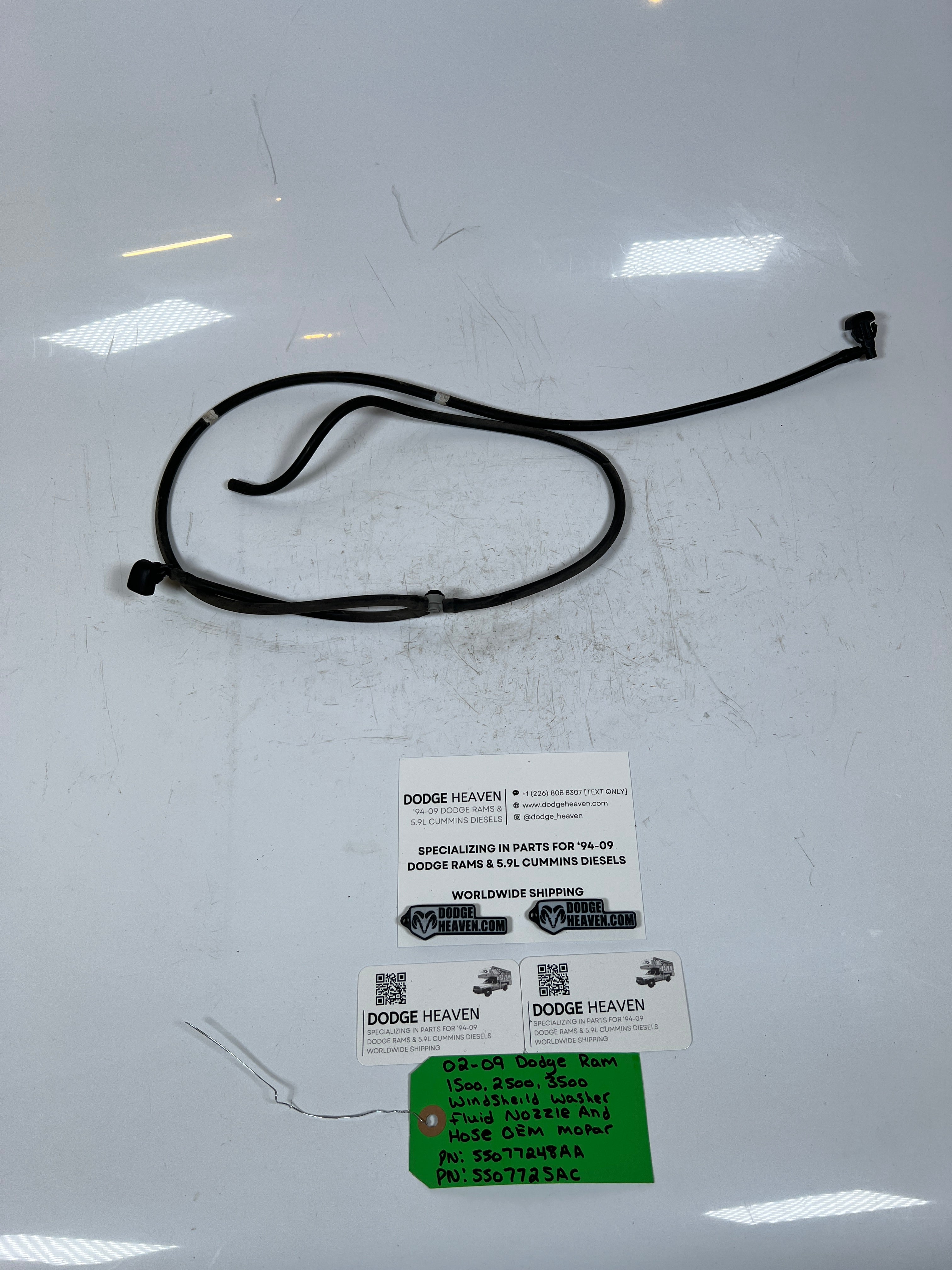 2002-2009 Dodge Ram 1500-3500 WindShield Washer Fluid Nozzle & Hose