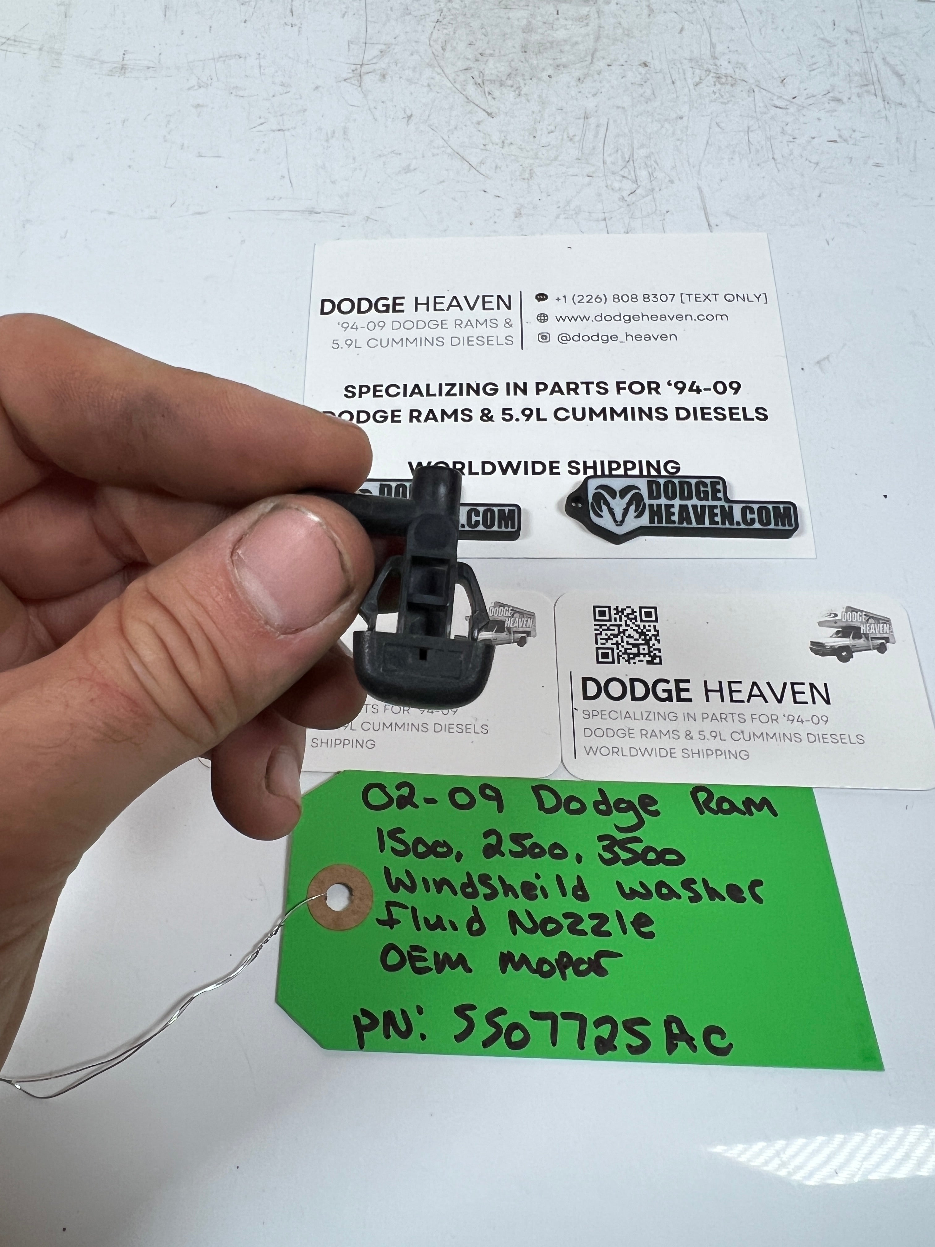 2002-2009 Dodge Ram 1500-3500 WindShield Washer Fluid Nozzle