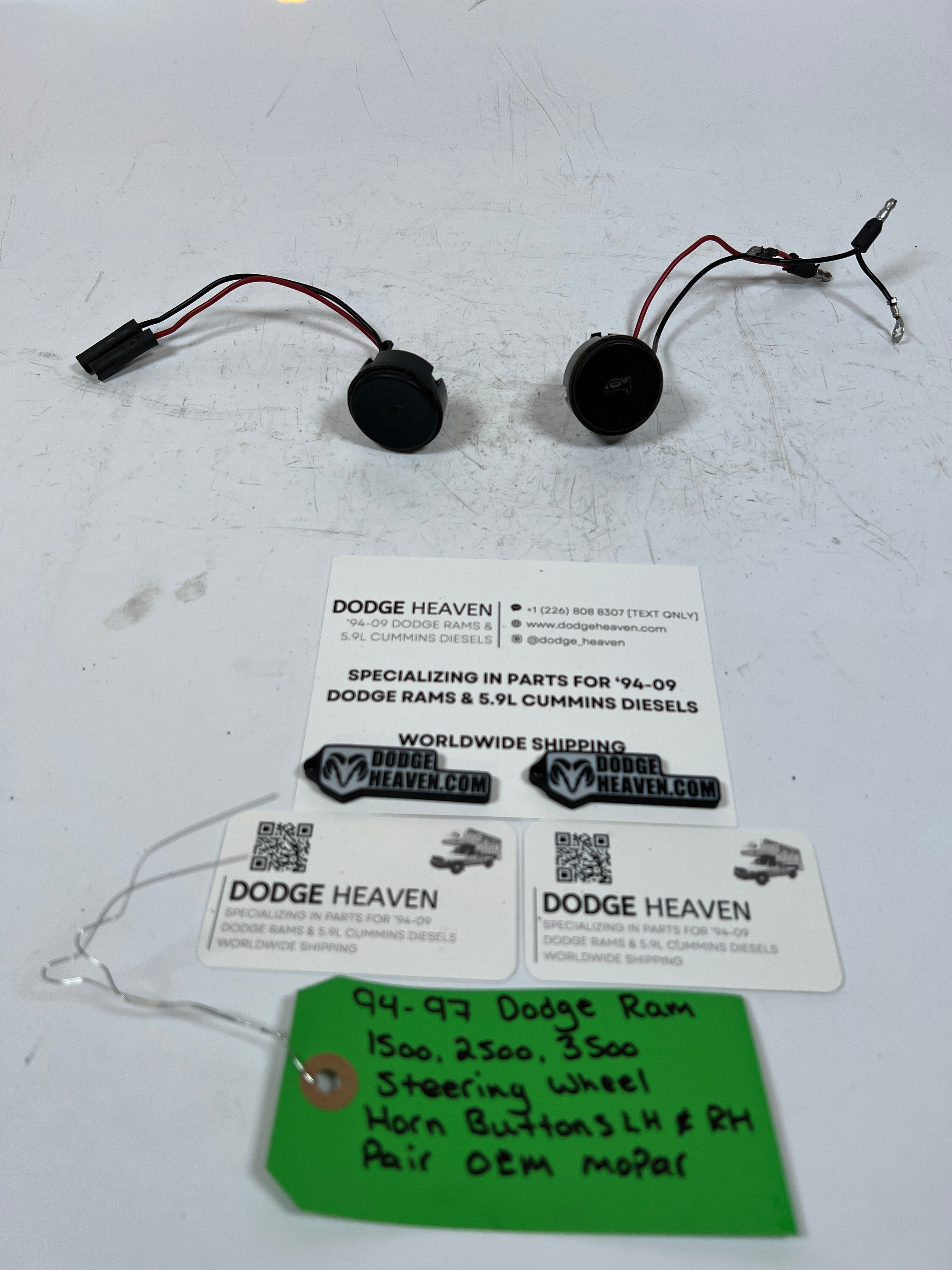 1994-1997 Dodge Ram 1500-3500 Steering Wheel Horn Button RH & LH