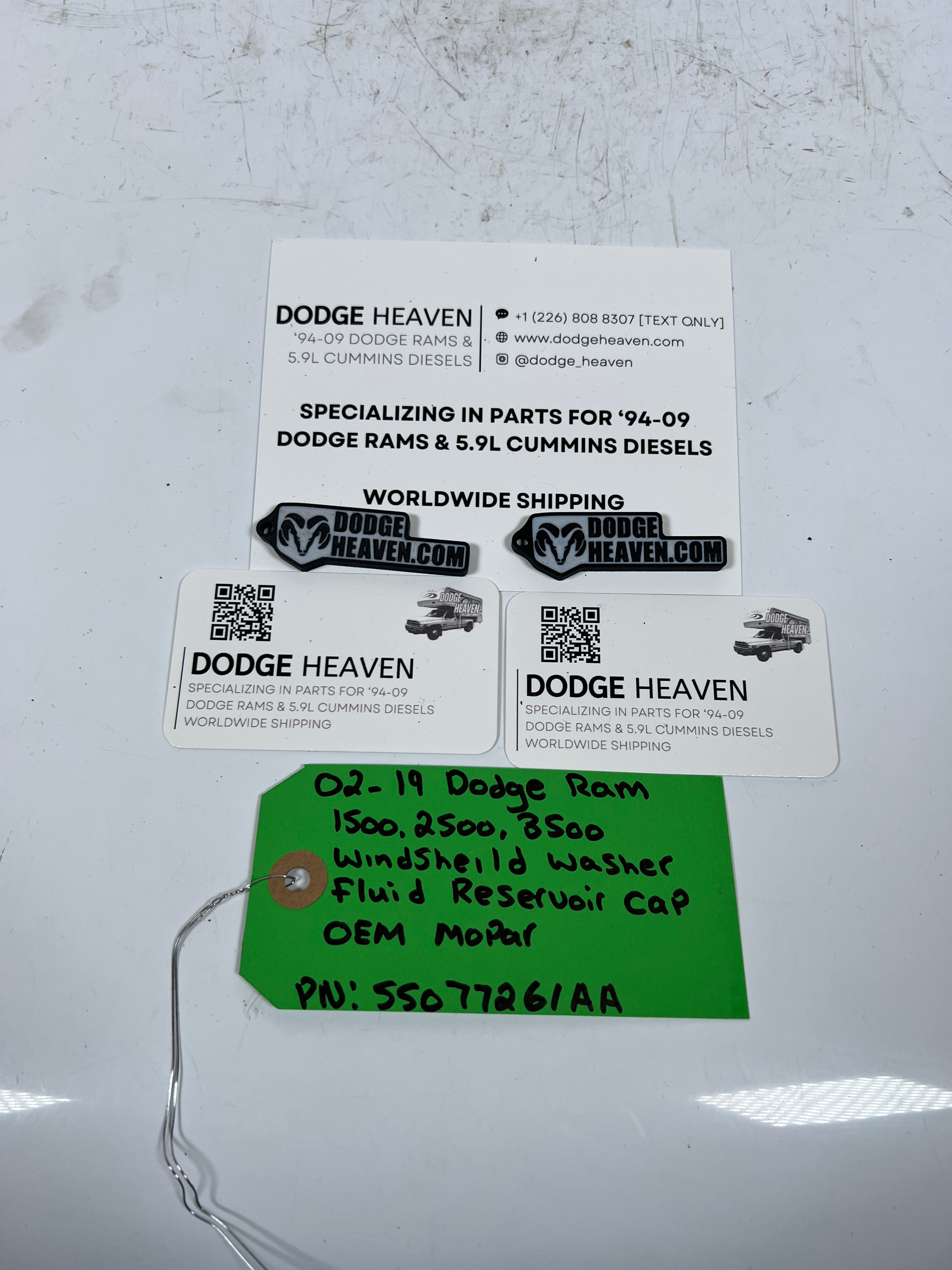 2002-2019 Dodge Ram Windshield Washer Fluid Reserevoir Cap