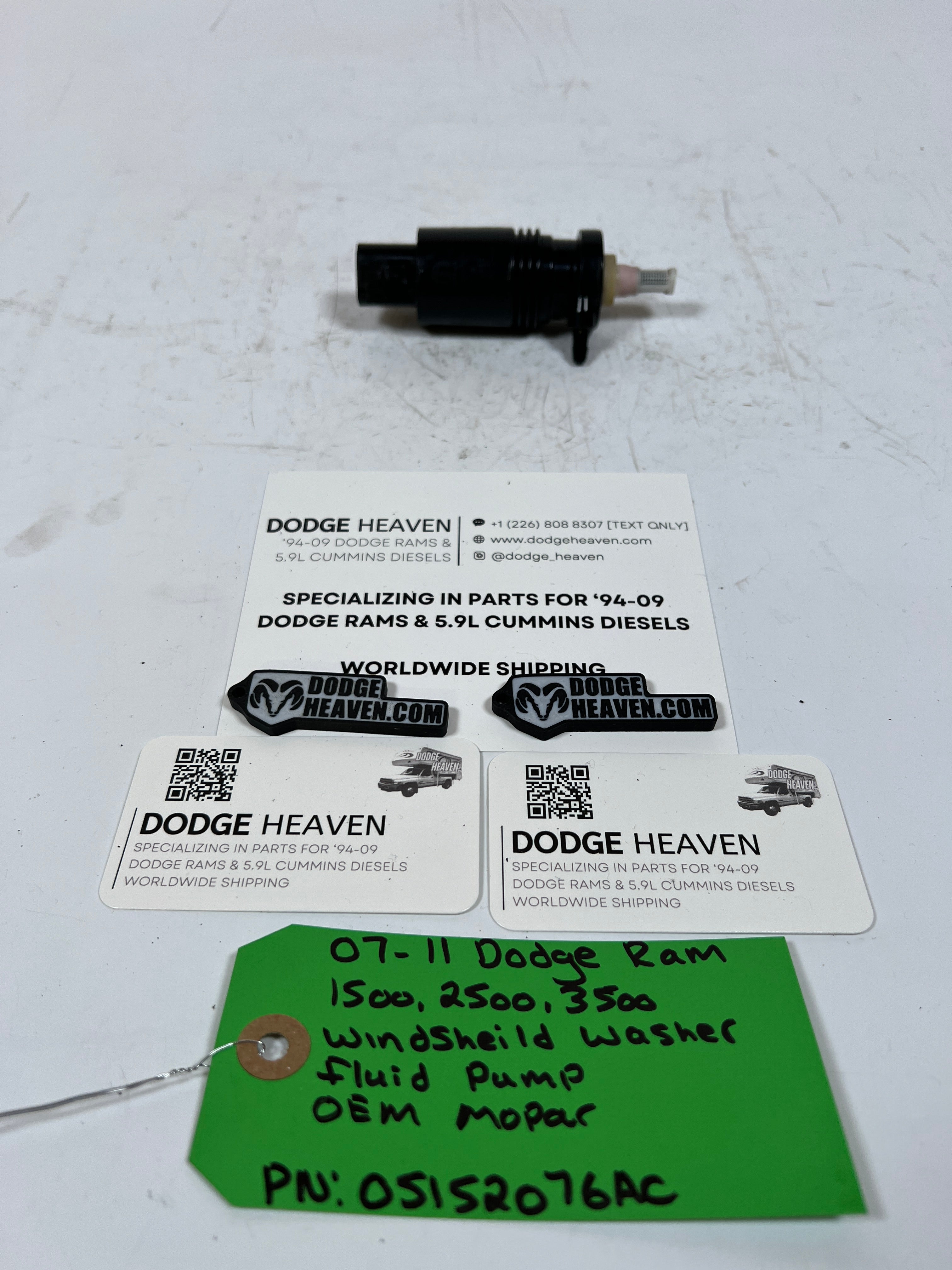 2007-2011 Dodge Ram Windshield Washer Fluid Pump