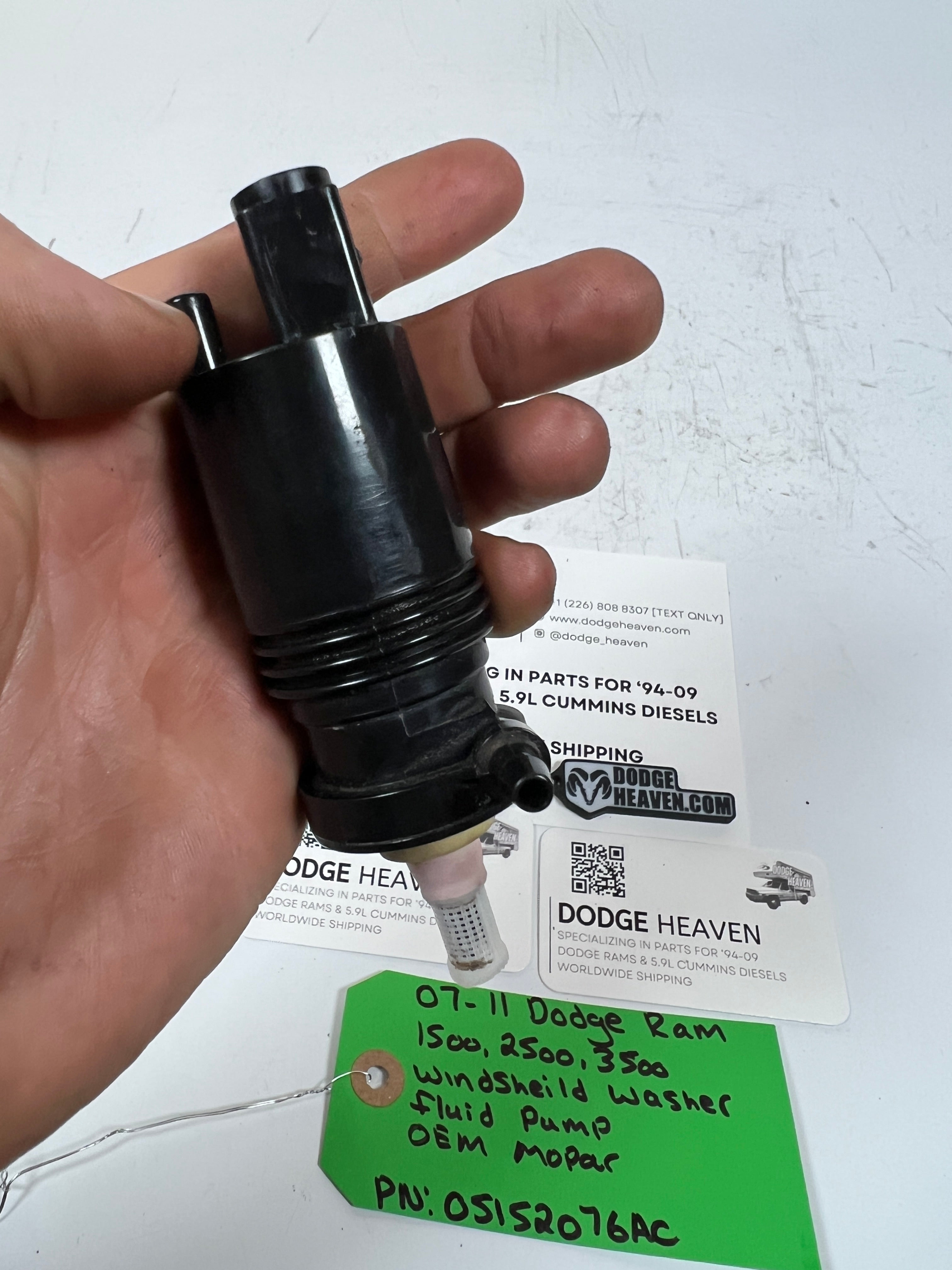 2007-2011 Dodge Ram Windshield Washer Fluid Pump