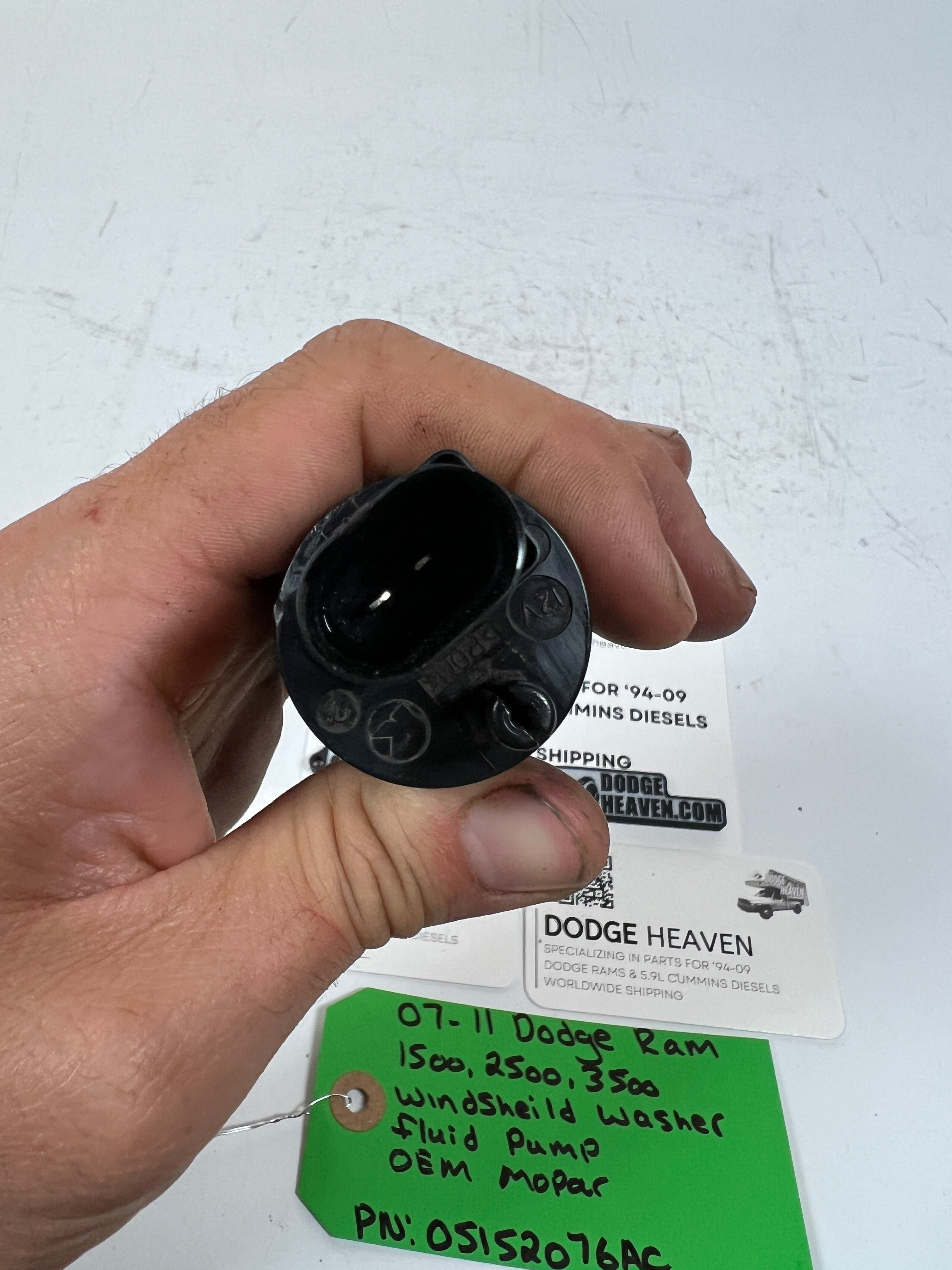 2007-2011 Dodge Ram Windshield Washer Fluid Pump