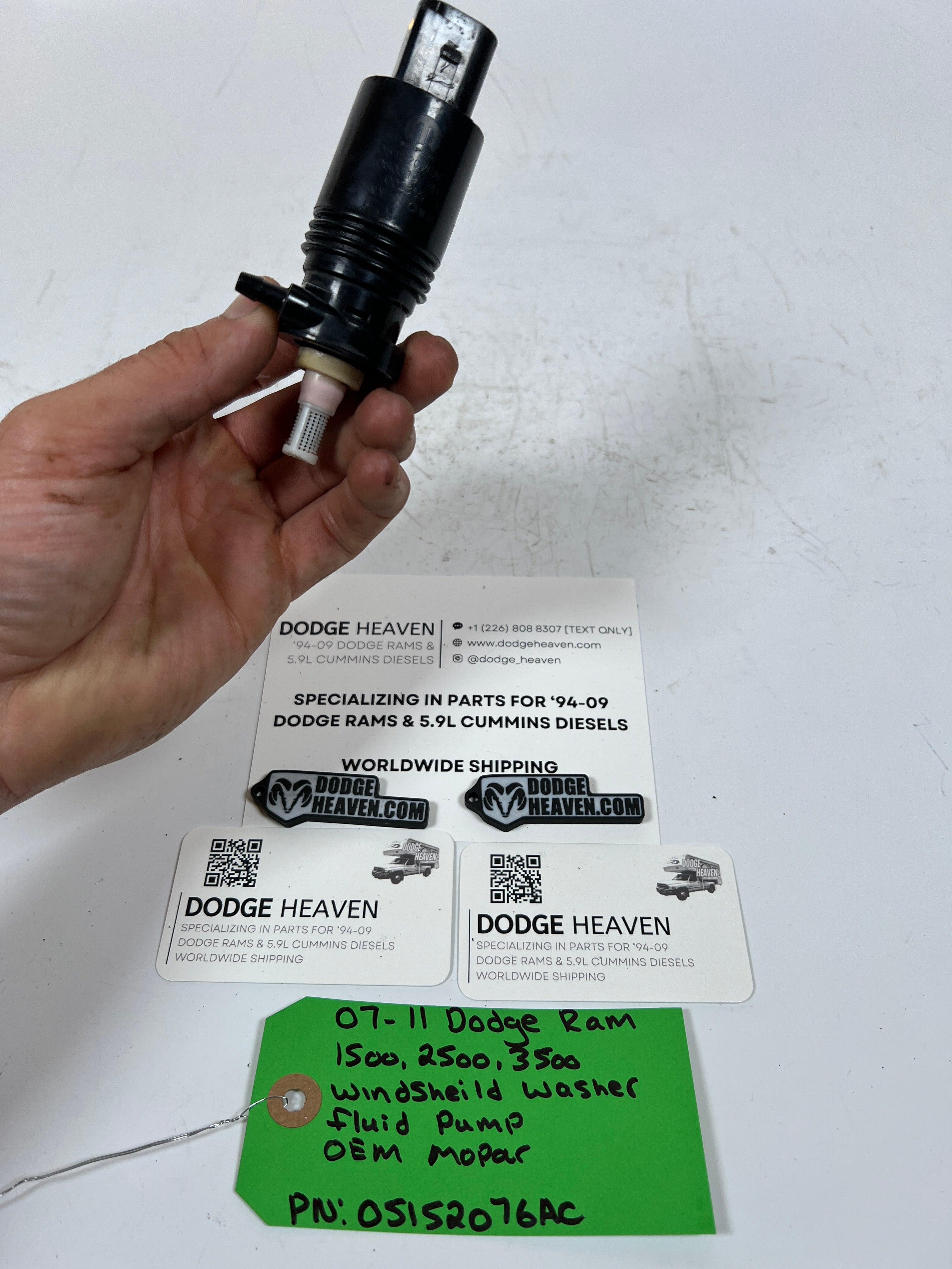 2007-2011 Dodge Ram Windshield Washer Fluid Pump