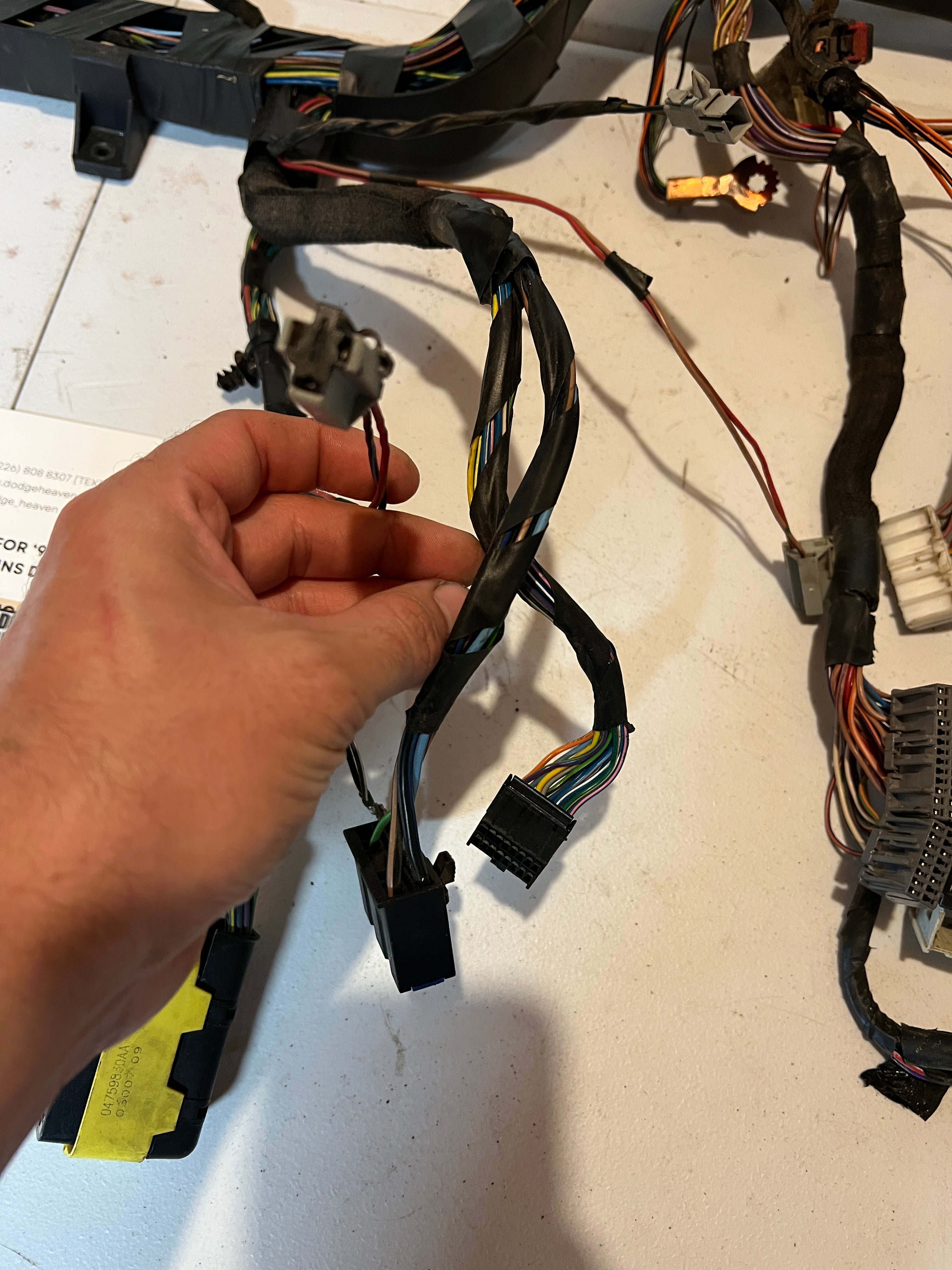2003-2003 Dodge Ram 1500-3500 Dash Wiring Harness
