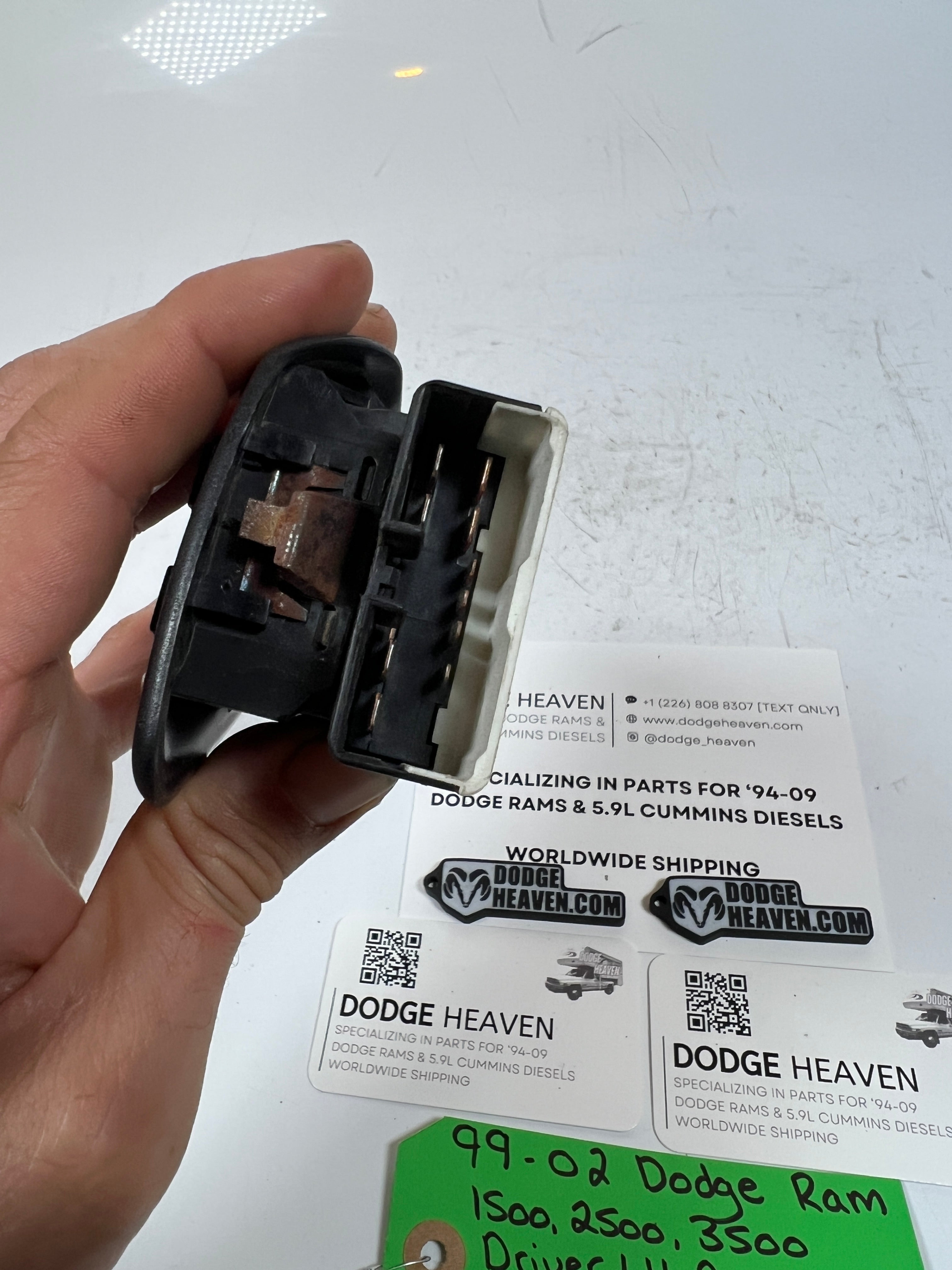 1999-2002 Dodge Ram Driver LH Power Window / Lock Switch W Bezel