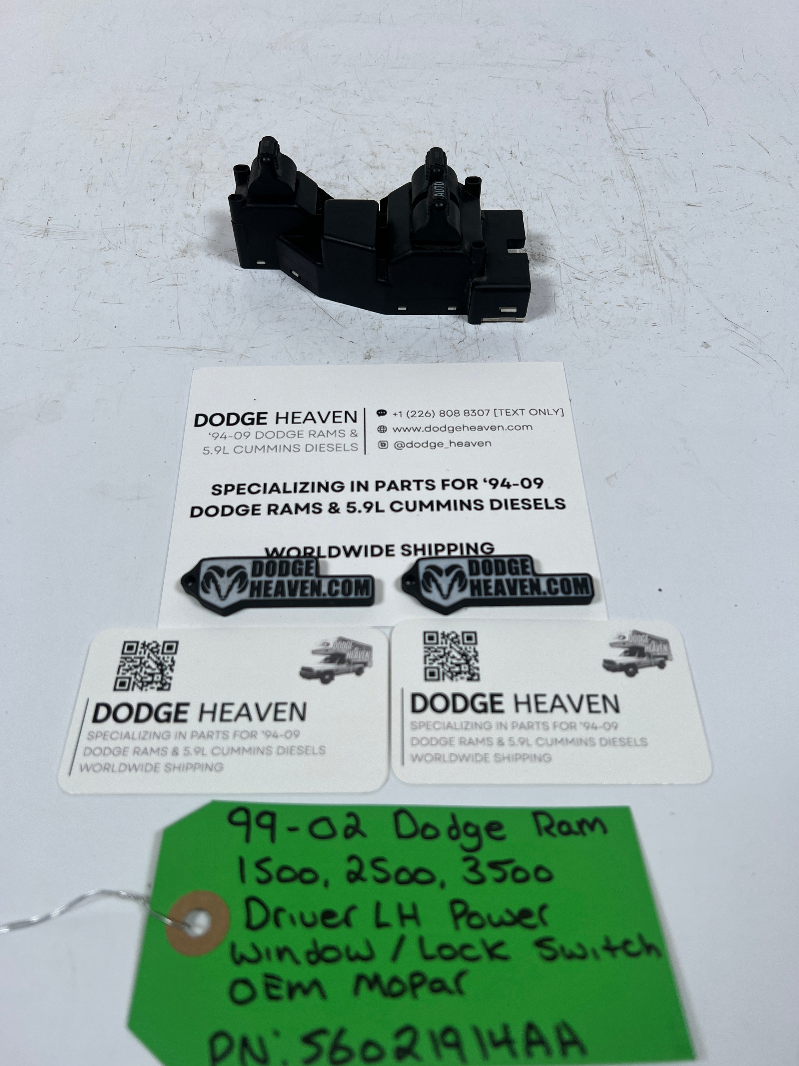 1999-2002 Dodge Ram Driver LH Power Window / Lock Switch