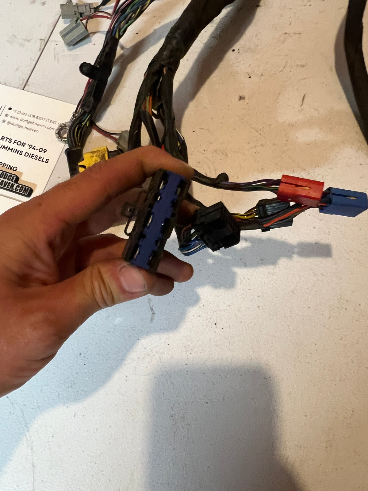 2003 Dodge Ram 1500-3500 Laramie Heated Seat Dash Wiring Harness 56045937AD