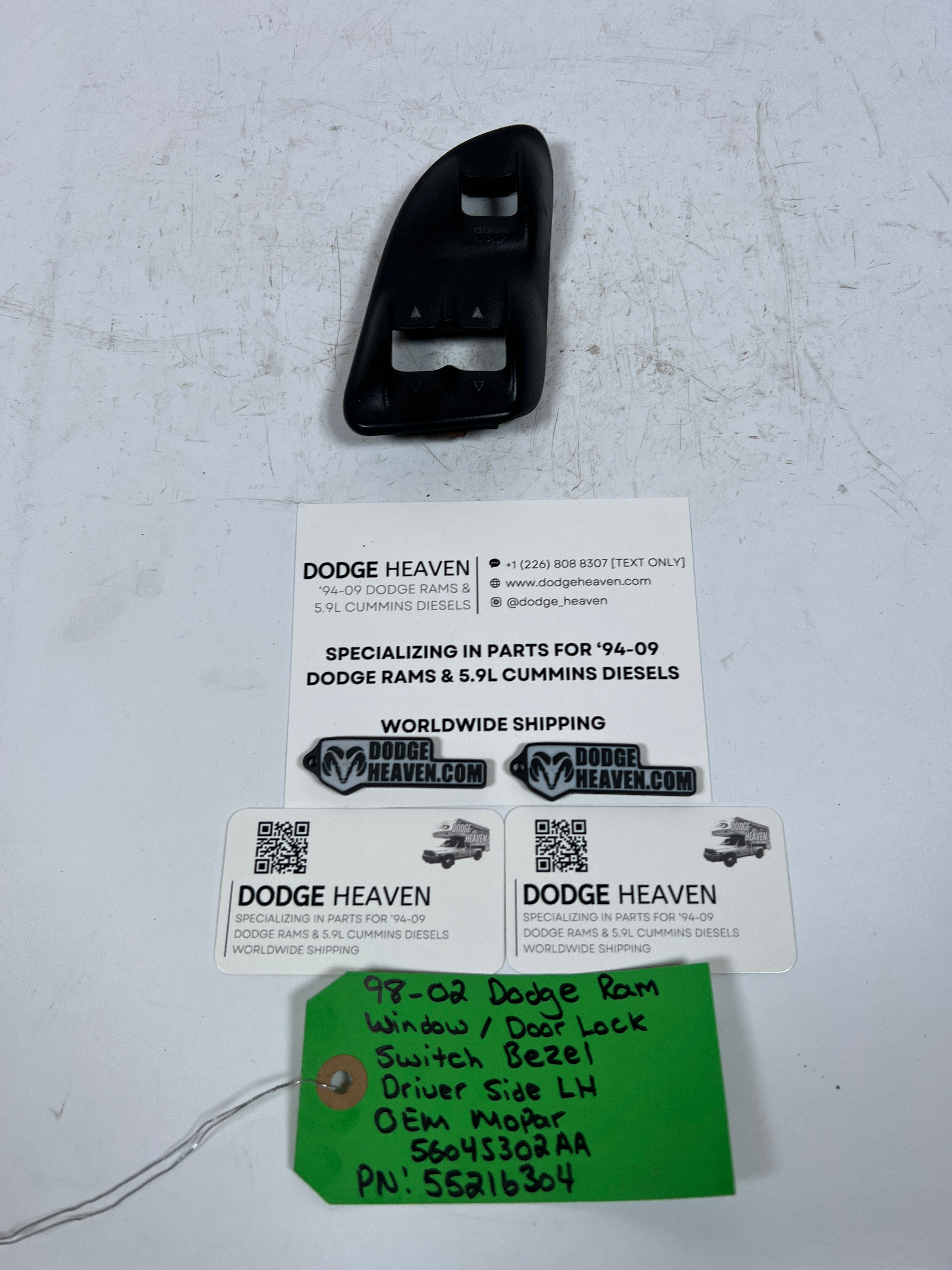 1994-2002 Dodge Ram Driver LH Power Window / Lock Switch Bezel