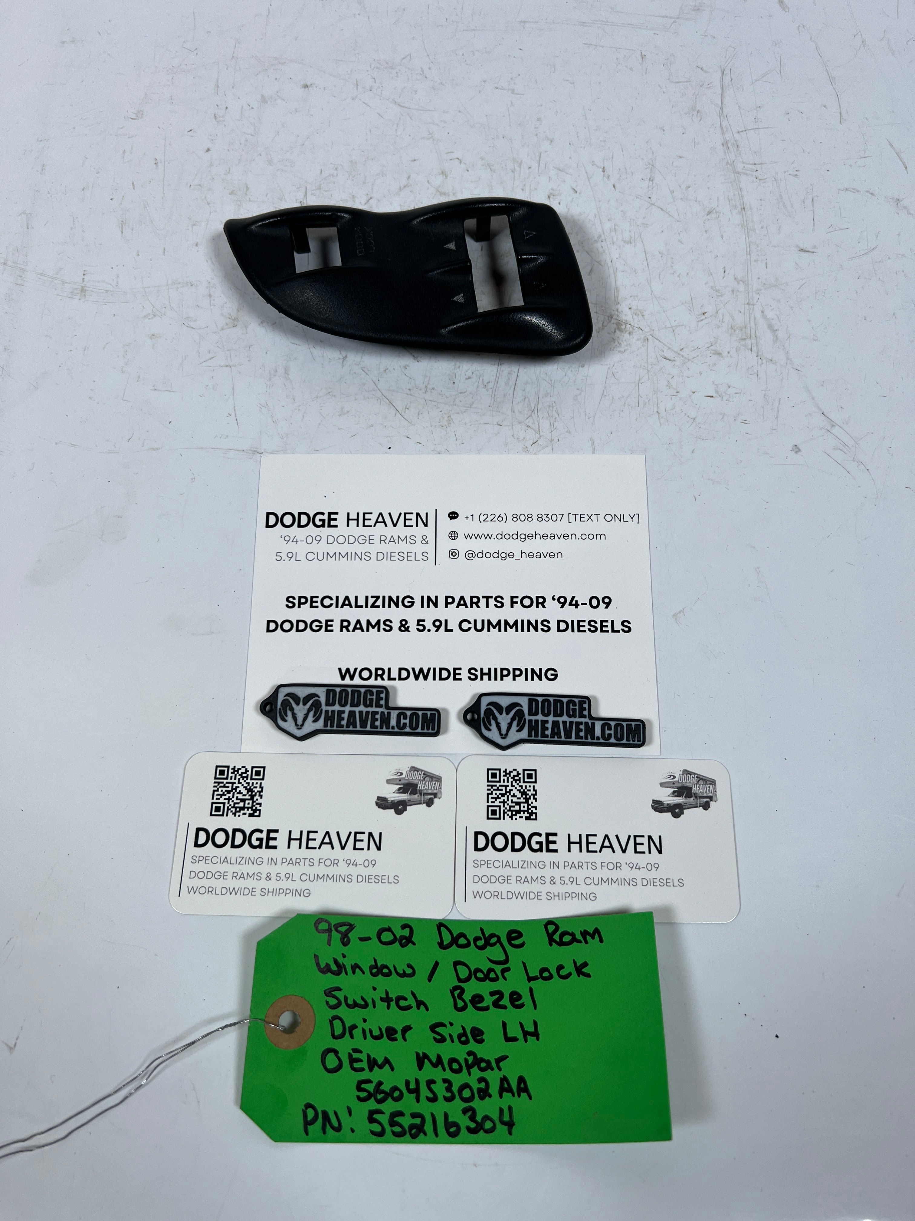 1994-2002 Dodge Ram Driver LH Power Window / Lock Switch Bezel