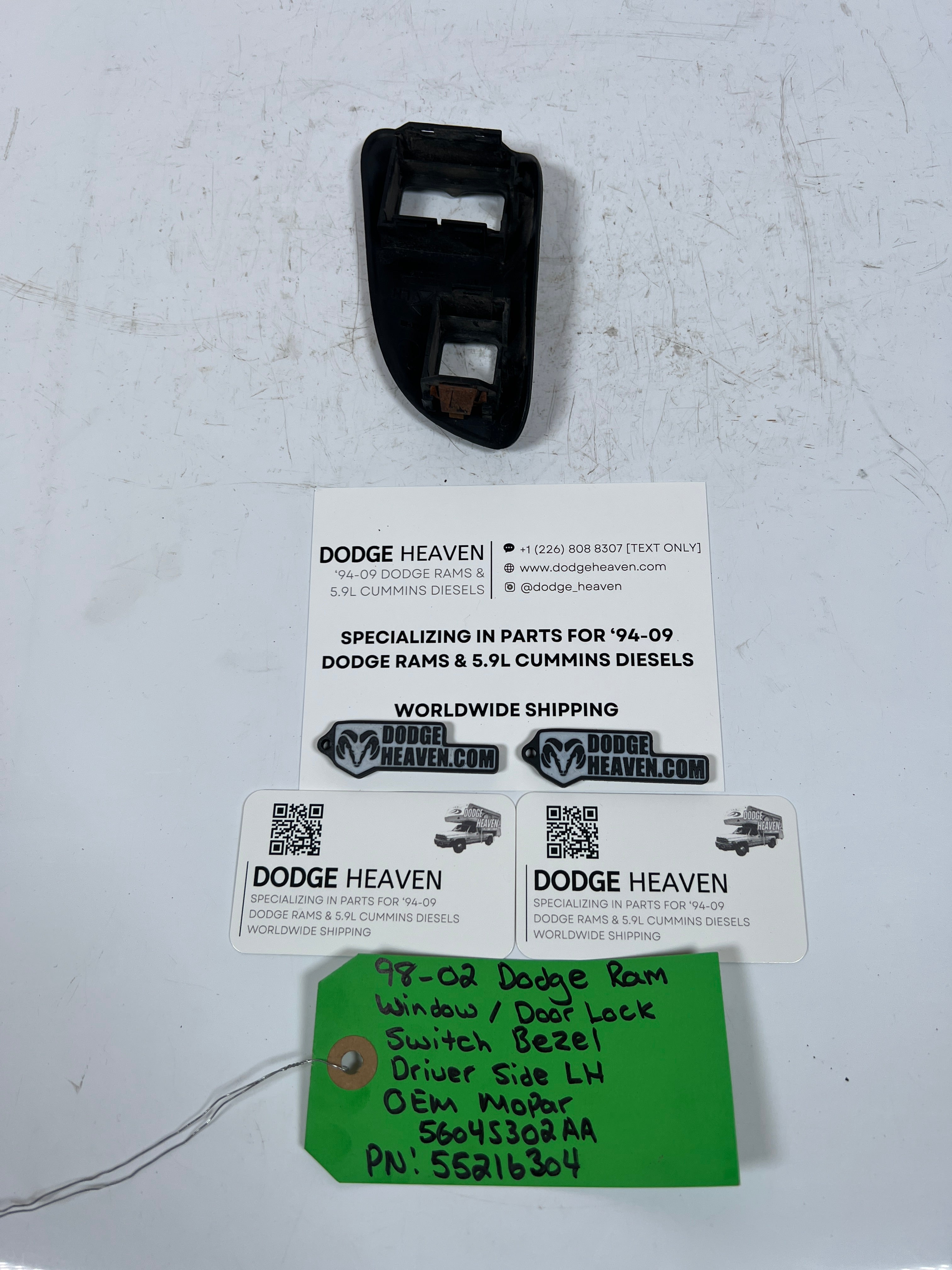 1994-2002 Dodge Ram Driver LH Power Window / Lock Switch Bezel