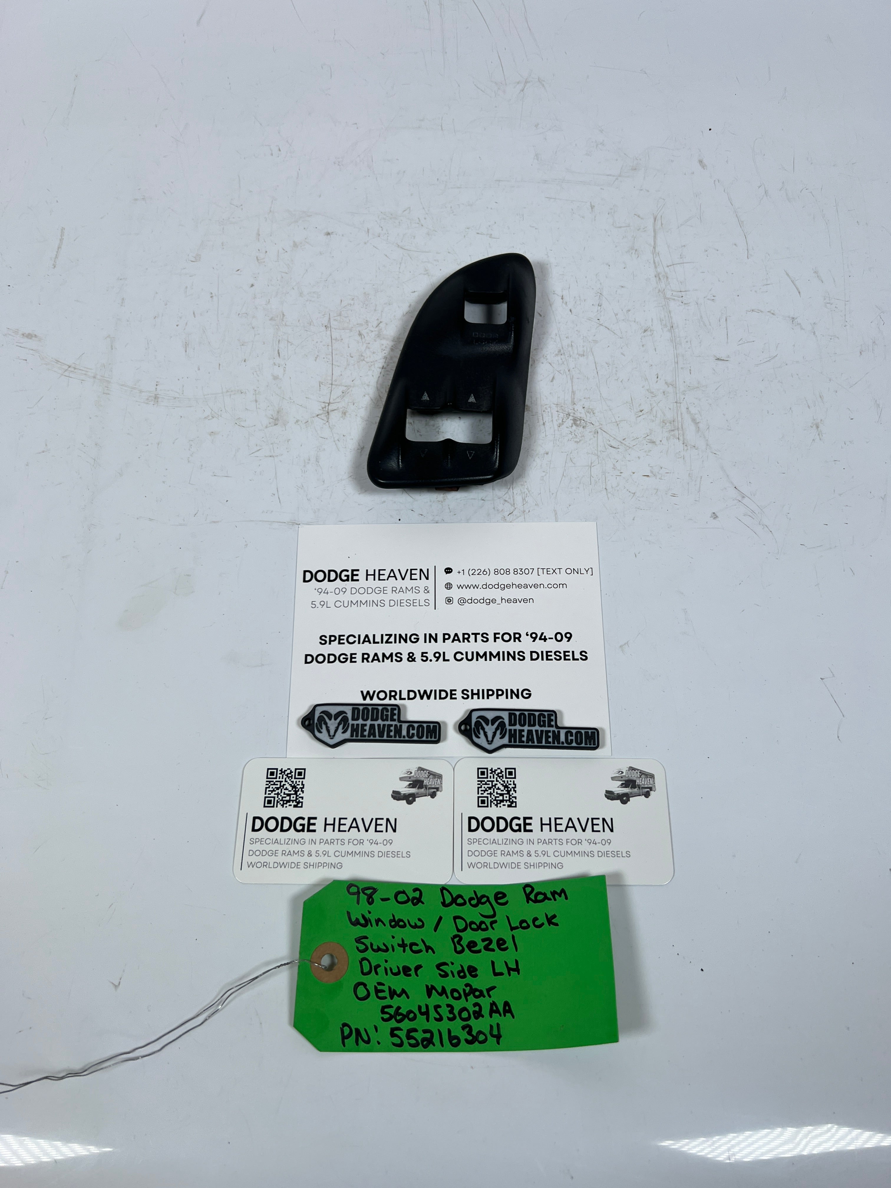1994-2002 Dodge Ram Driver LH Power Window / Lock Switch Bezel