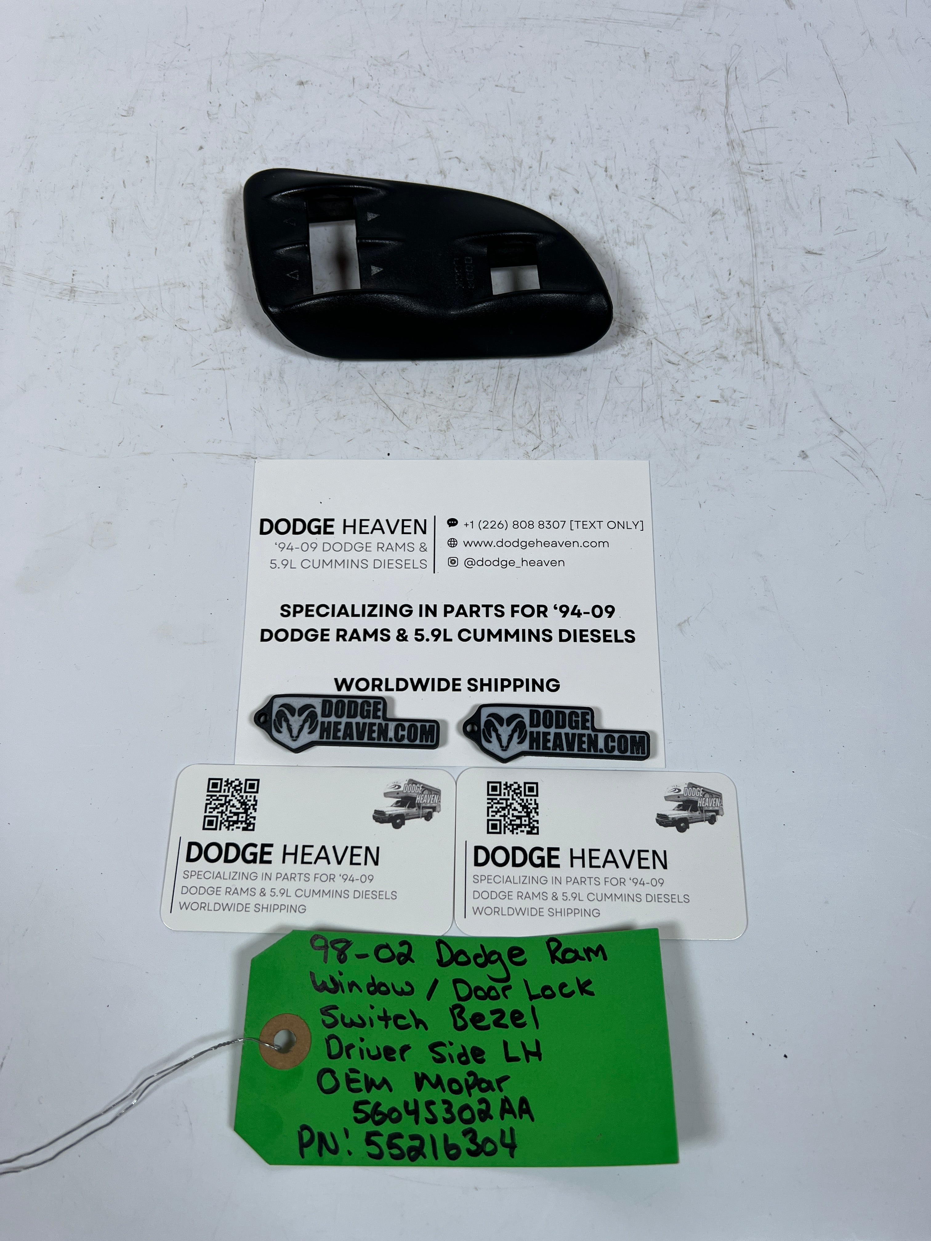 1994-2002 Dodge Ram Driver LH Power Window / Lock Switch Bezel