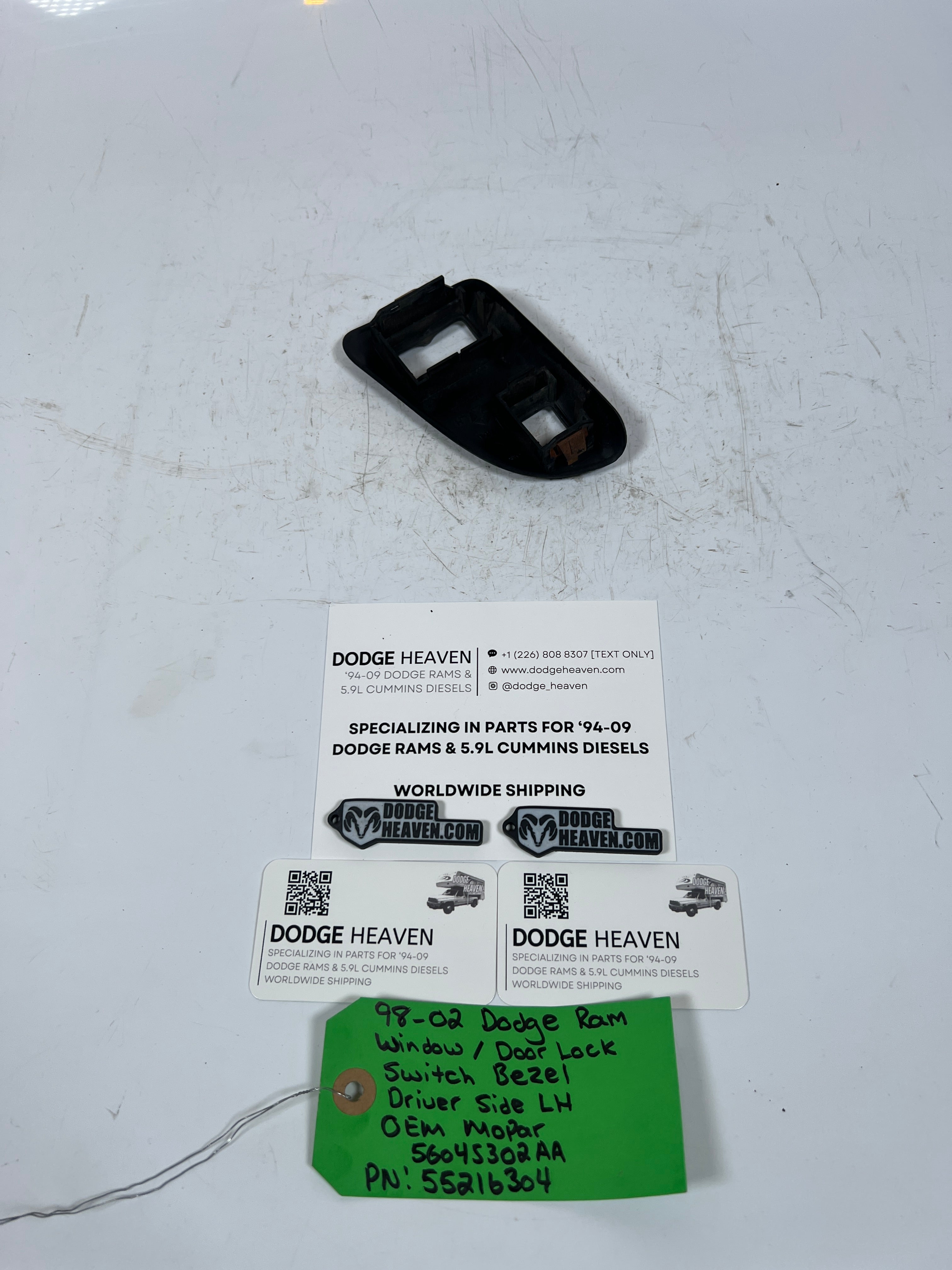 1994-2002 Dodge Ram Driver LH Power Window / Lock Switch Bezel