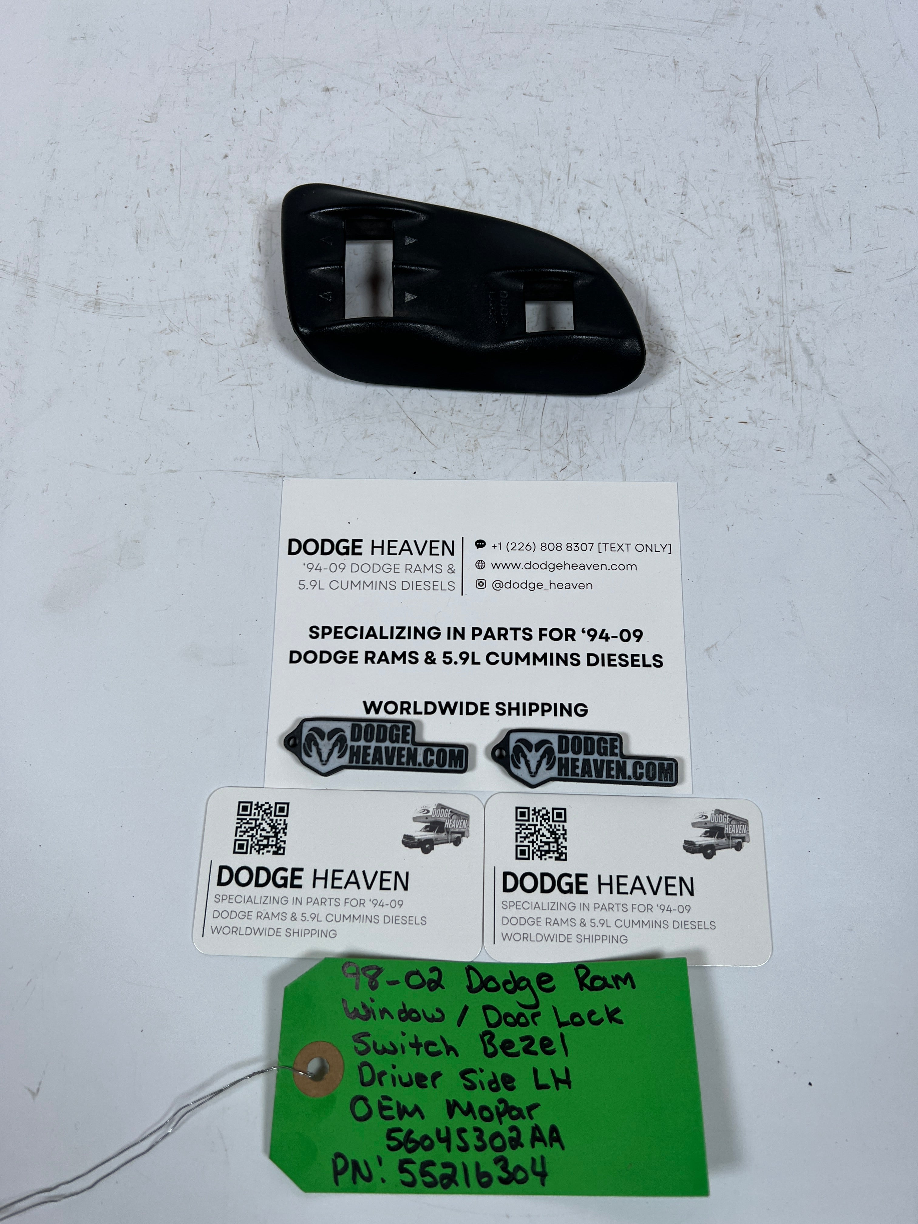 1994-2002 Dodge Ram Driver LH Power Window / Lock Switch Bezel