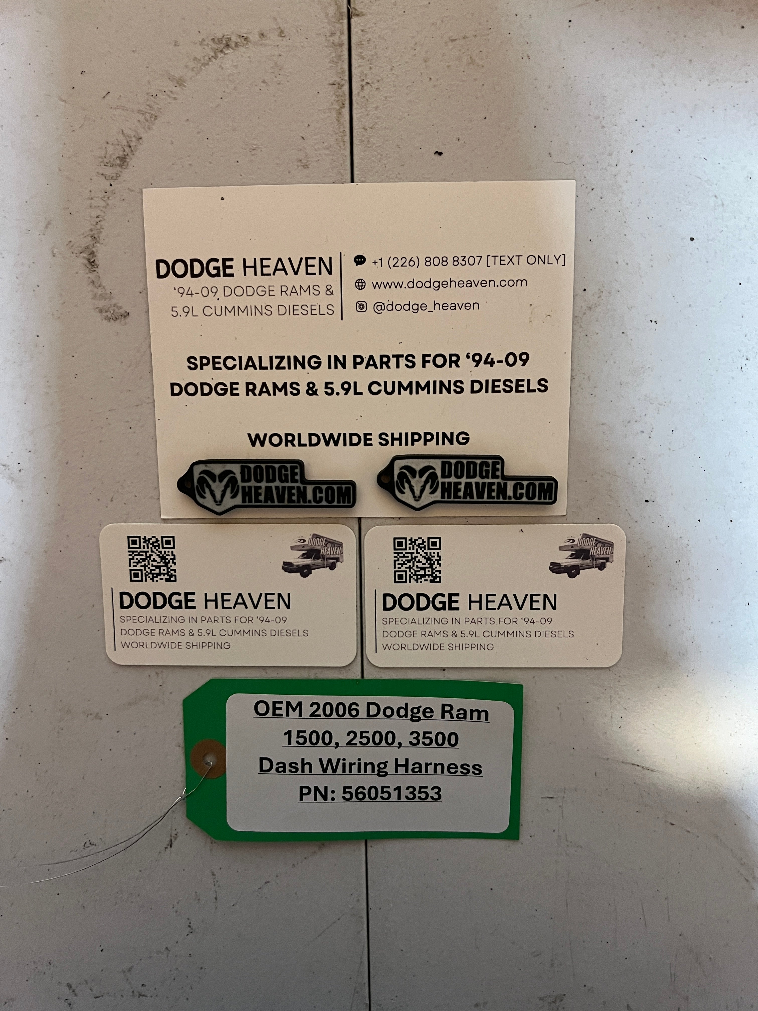 2006-2006 Dodge Ram 1500 2500 3500 Dash Wiring Harness