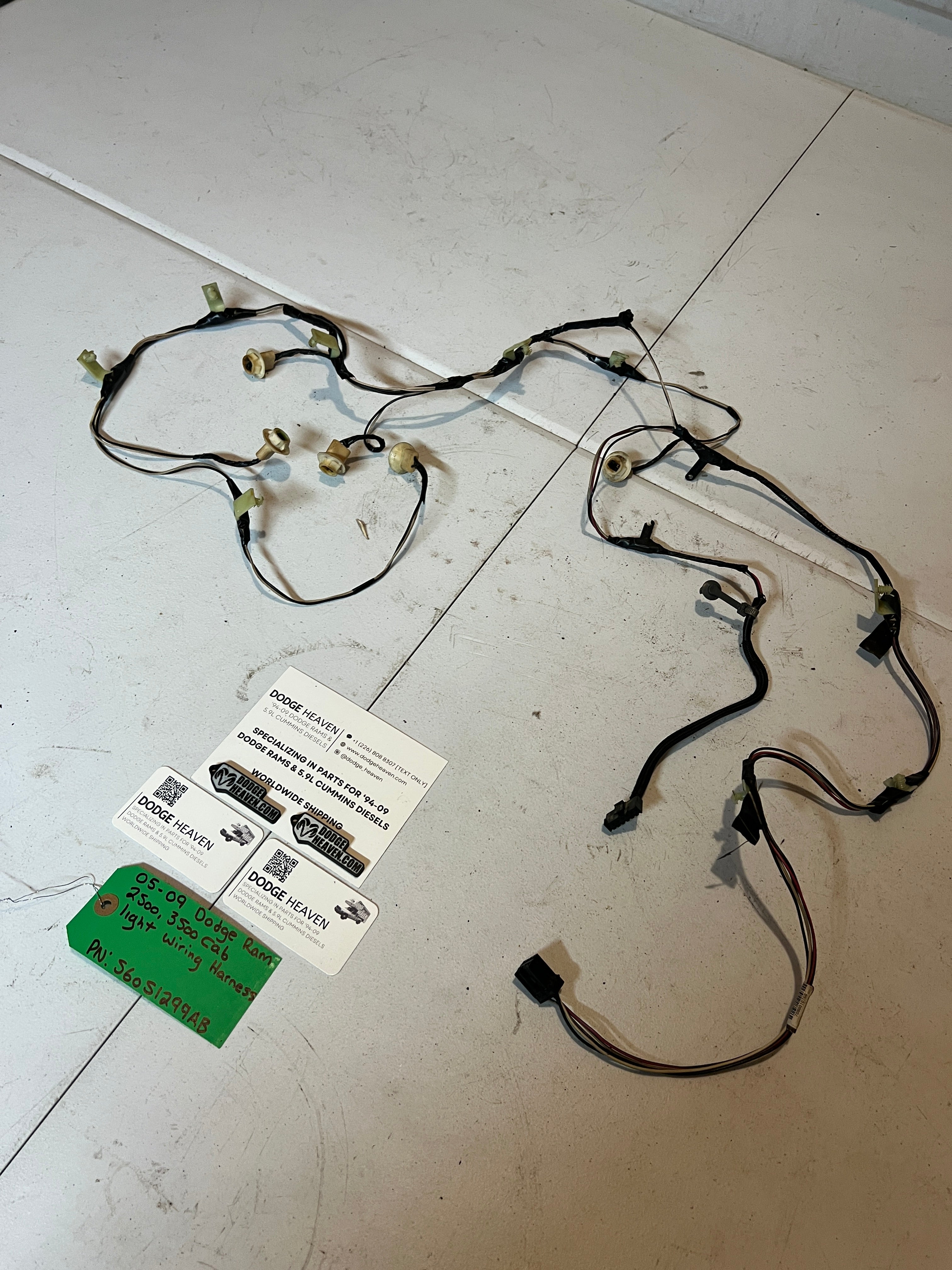 2005-2009 Dodge Ram 2500 3500 Cab Light Wiring Harness