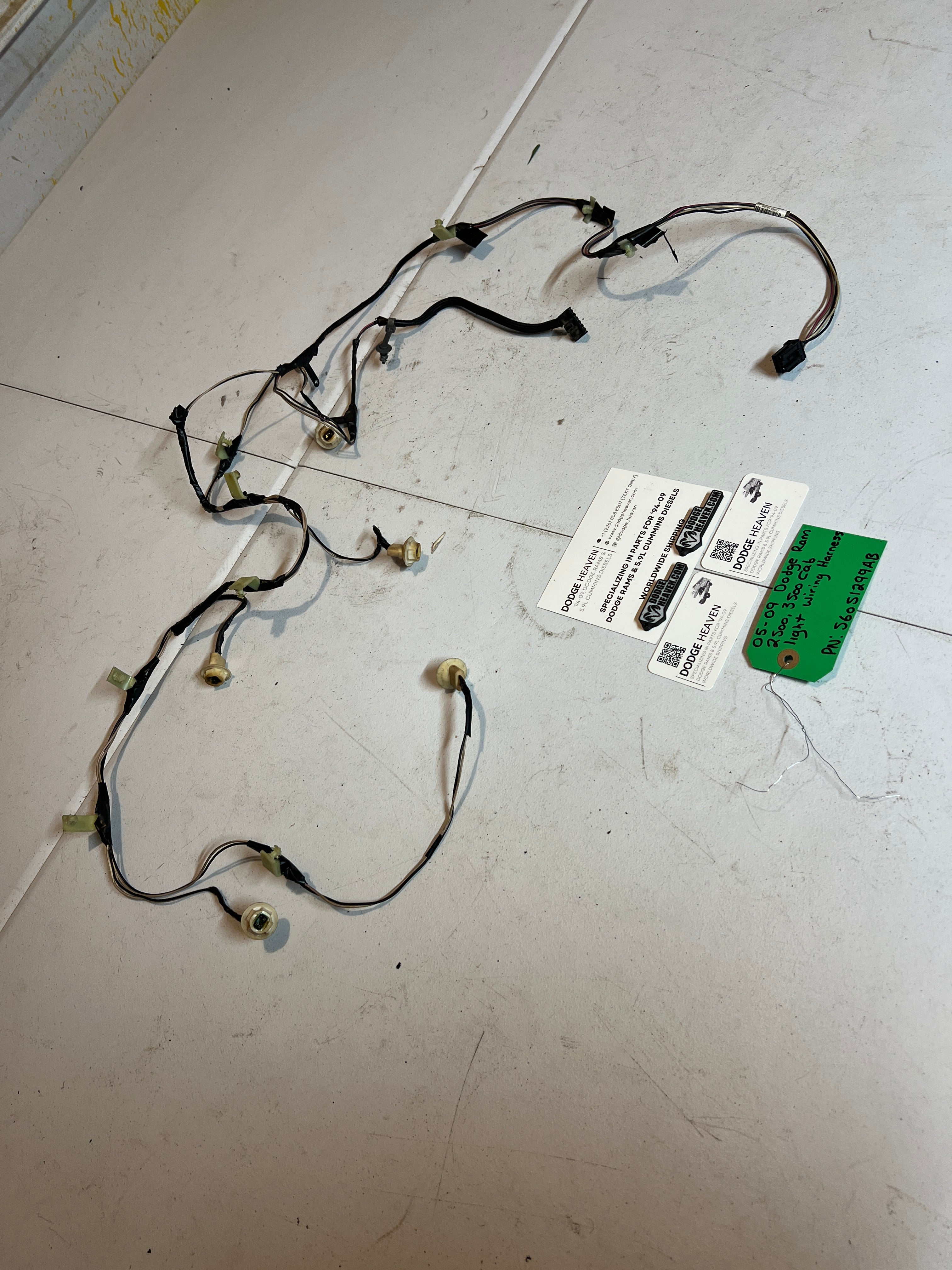 2005-2009 Dodge Ram 2500 3500 Cab Light Wiring Harness