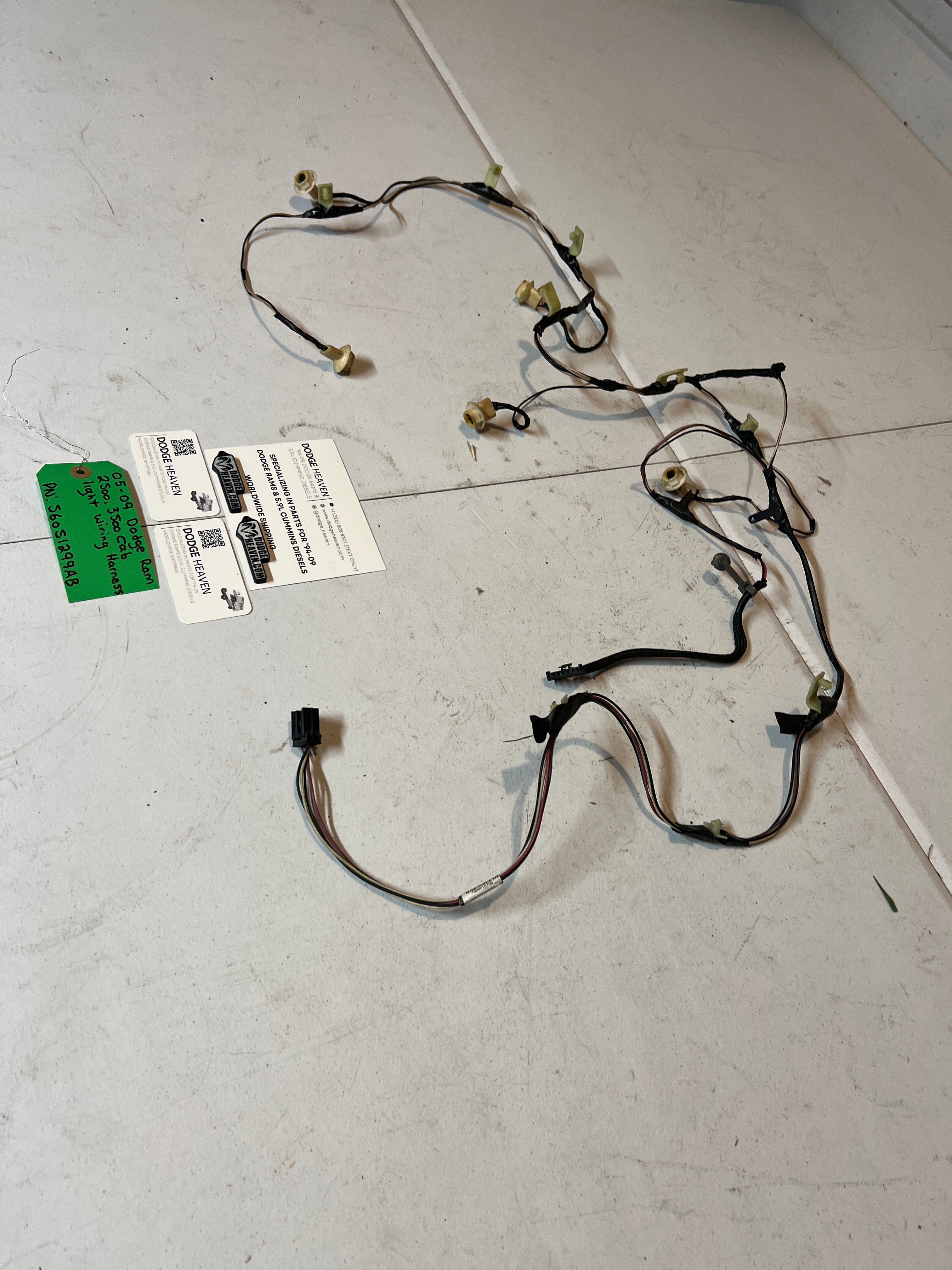 2005-2009 Dodge Ram 2500 3500 Cab Light Wiring Harness