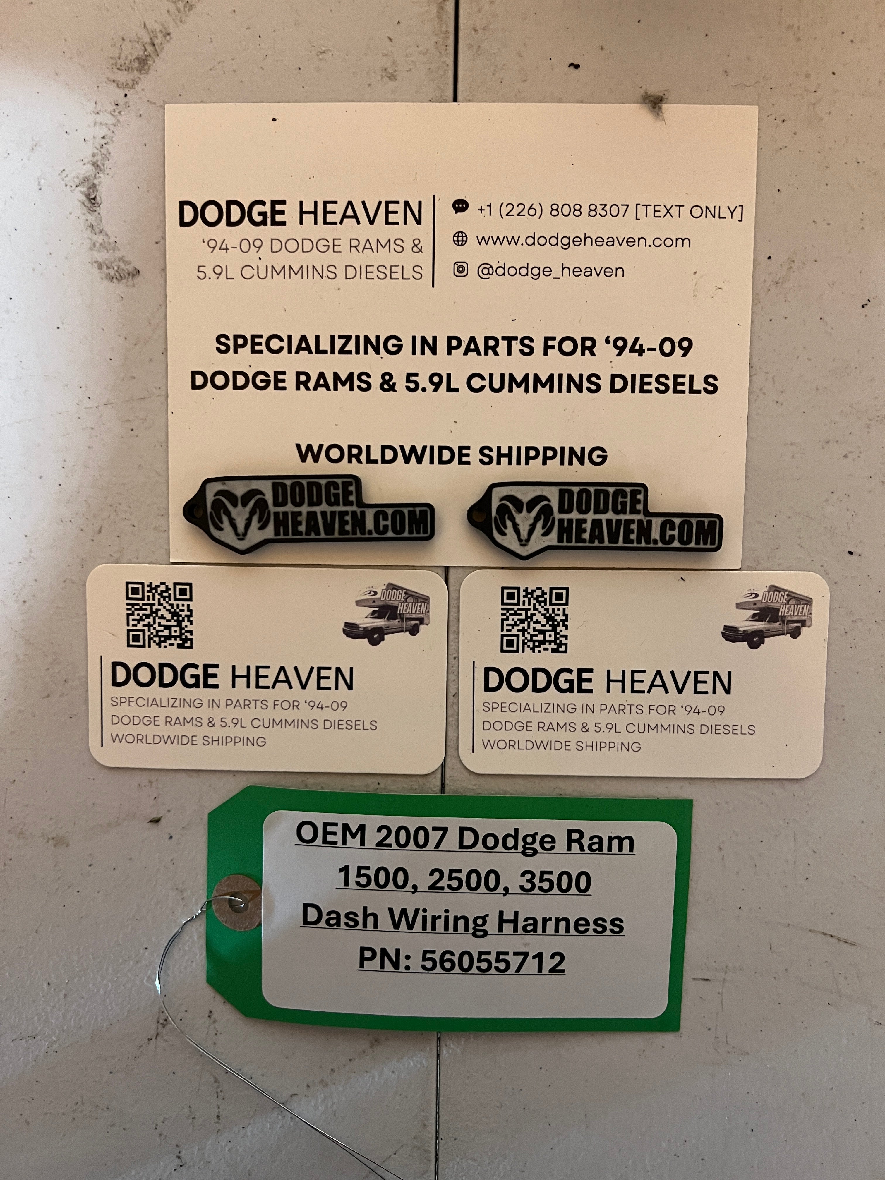 2007-2007 Dodge Ram 1500 2500 3500 Dash Wiring Harness