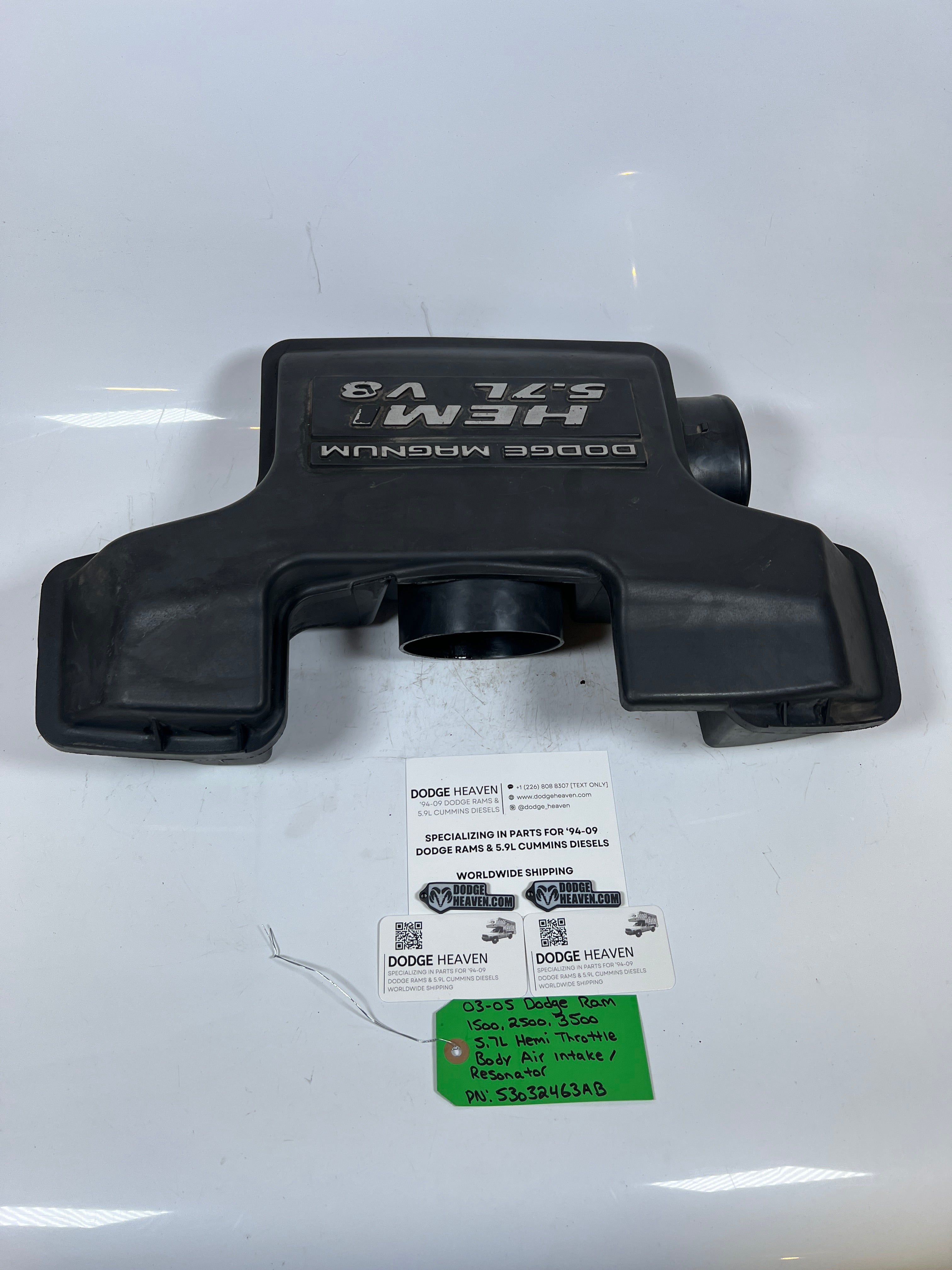 2003-2005 Dodge Ram 5.7L Hemi Throttle Body Air Intake Resonator