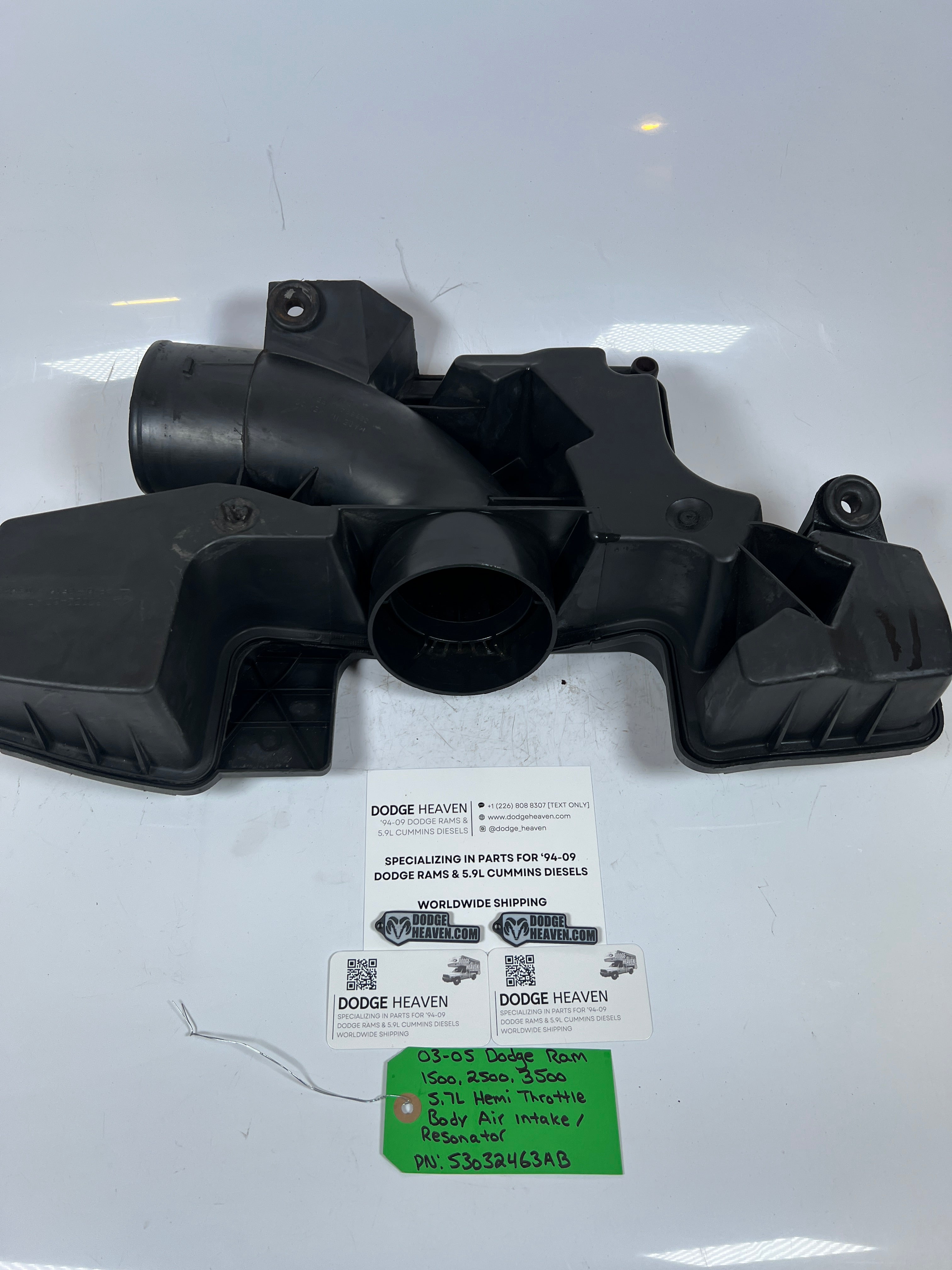2003-2005 Dodge Ram 5.7L Hemi Throttle Body Air Intake Resonator