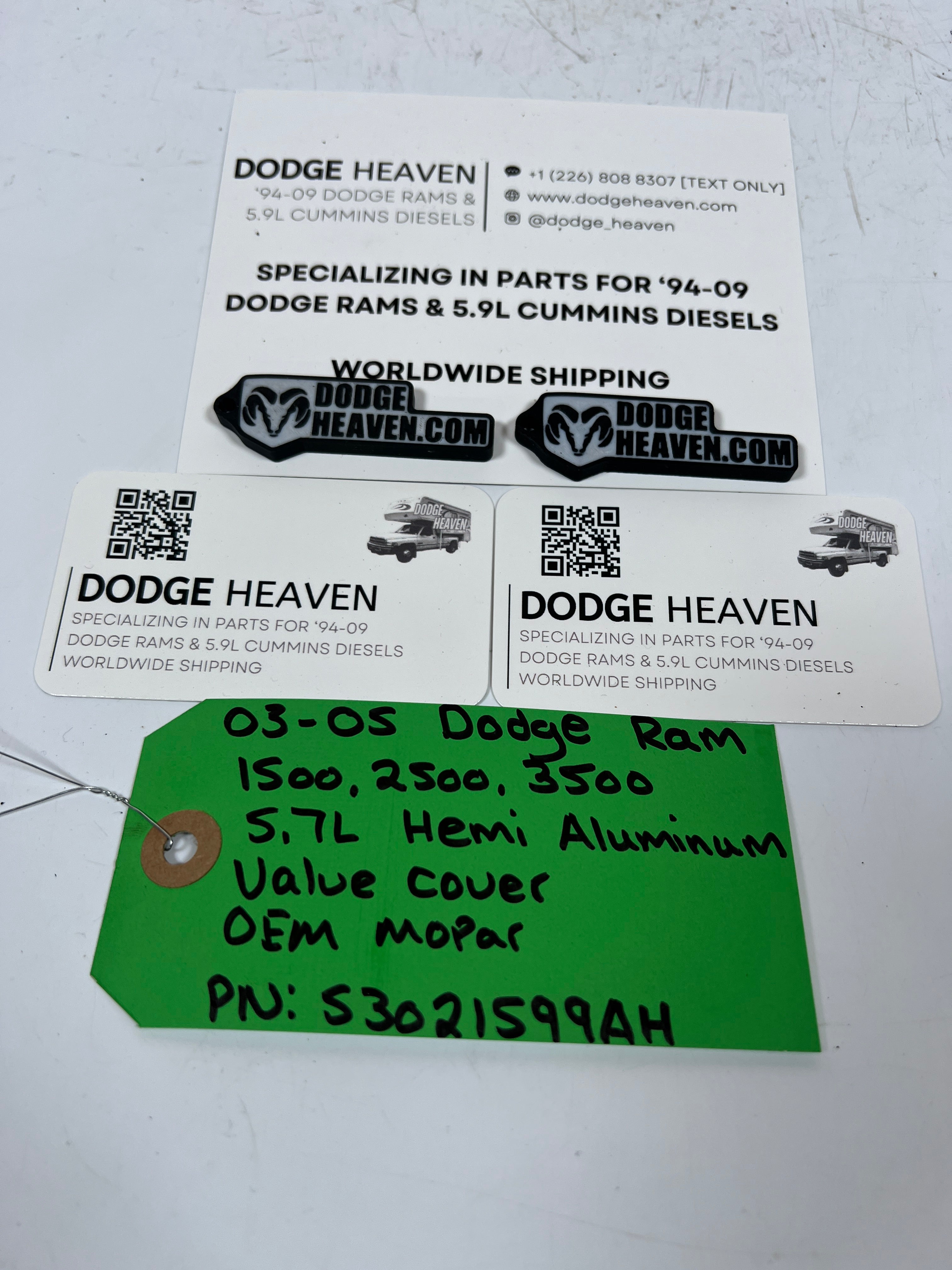 2003-2005 Dodge Ram 5.7L Hemi Aluminium Valve Cover
