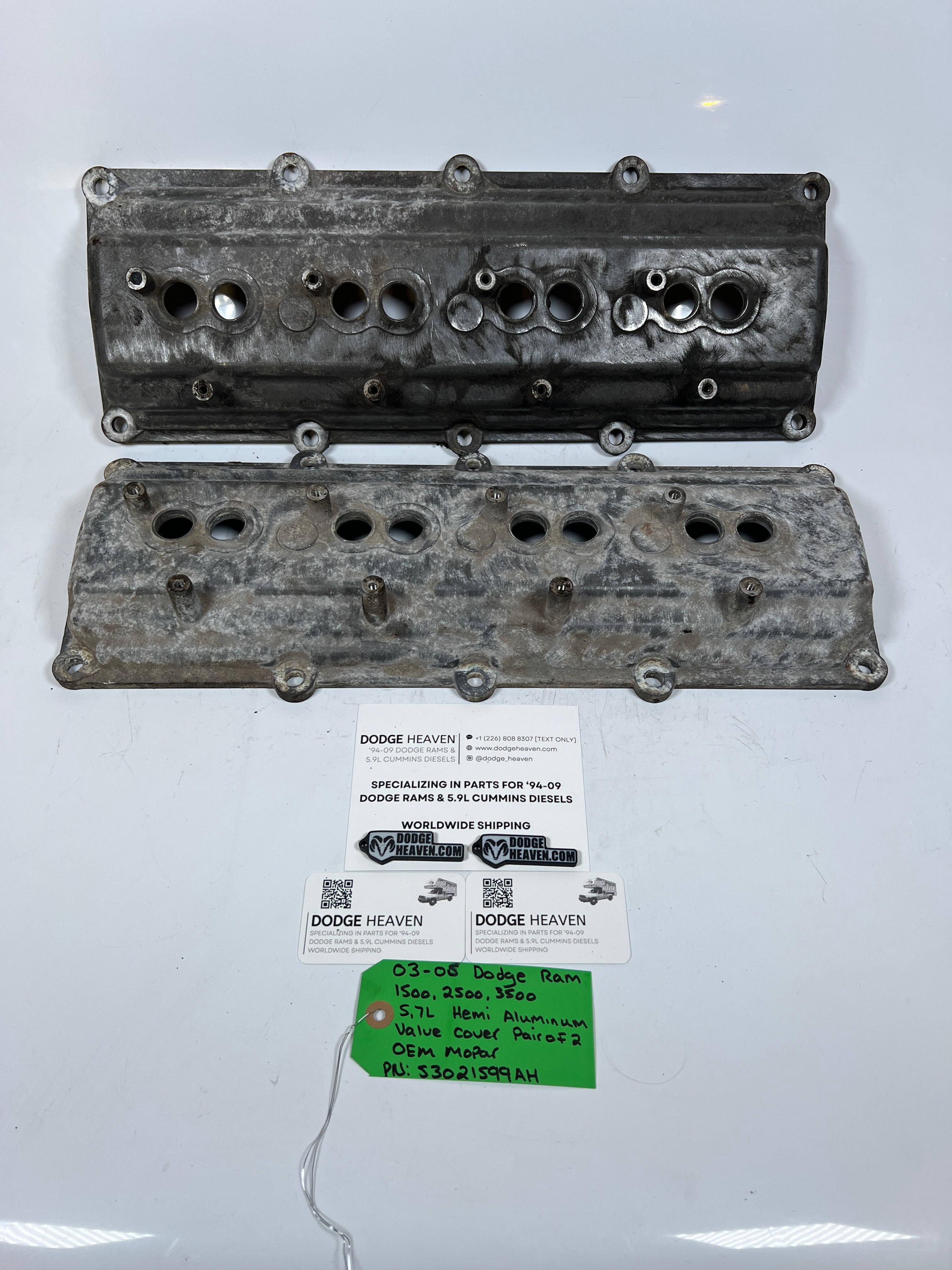 2003-2005 Dodge Ram 5.7L Hemi Aluminum Valve Cover QTY 2