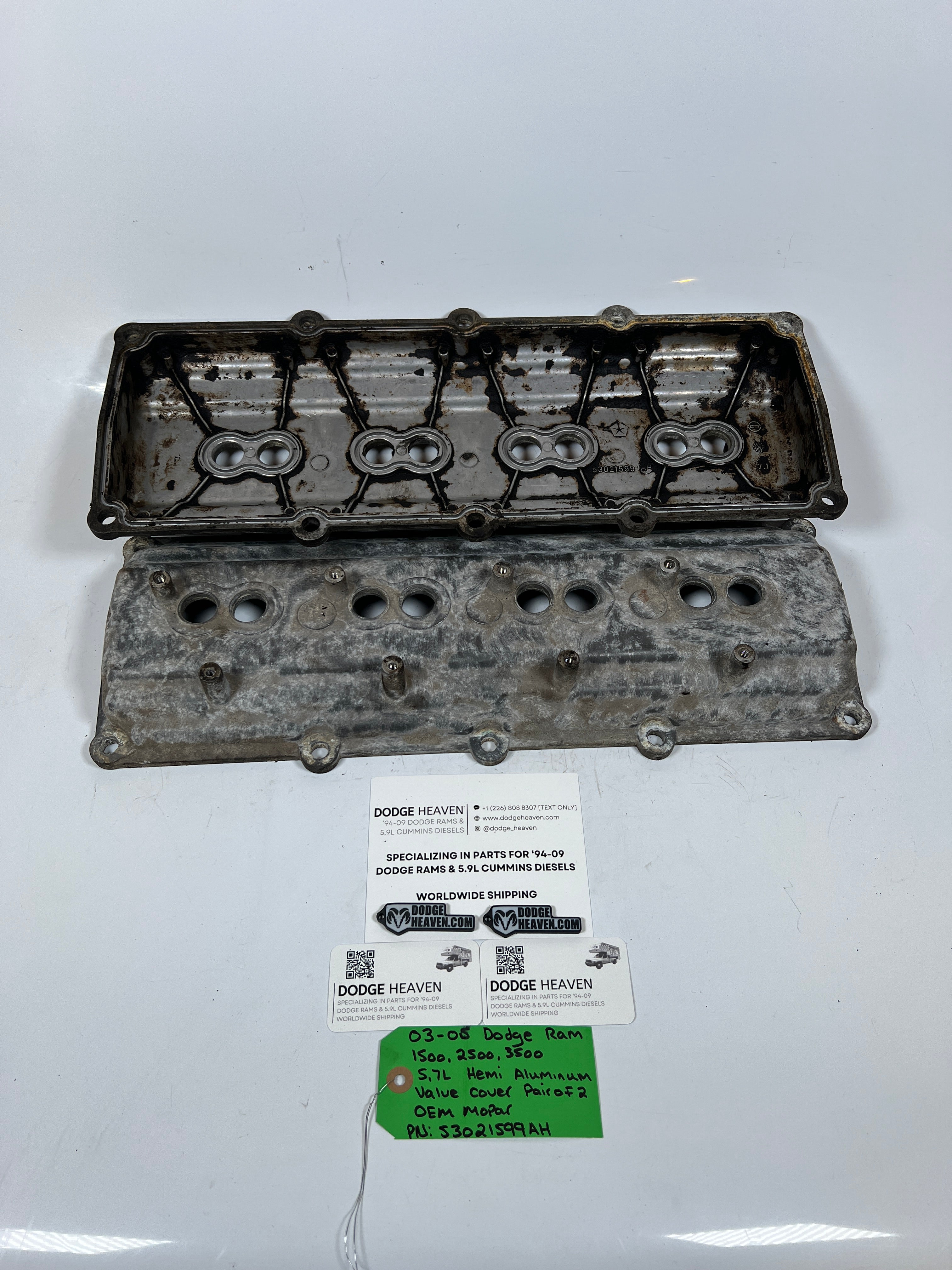 2003-2005 Dodge Ram 5.7L Hemi Aluminum Valve Cover QTY 2