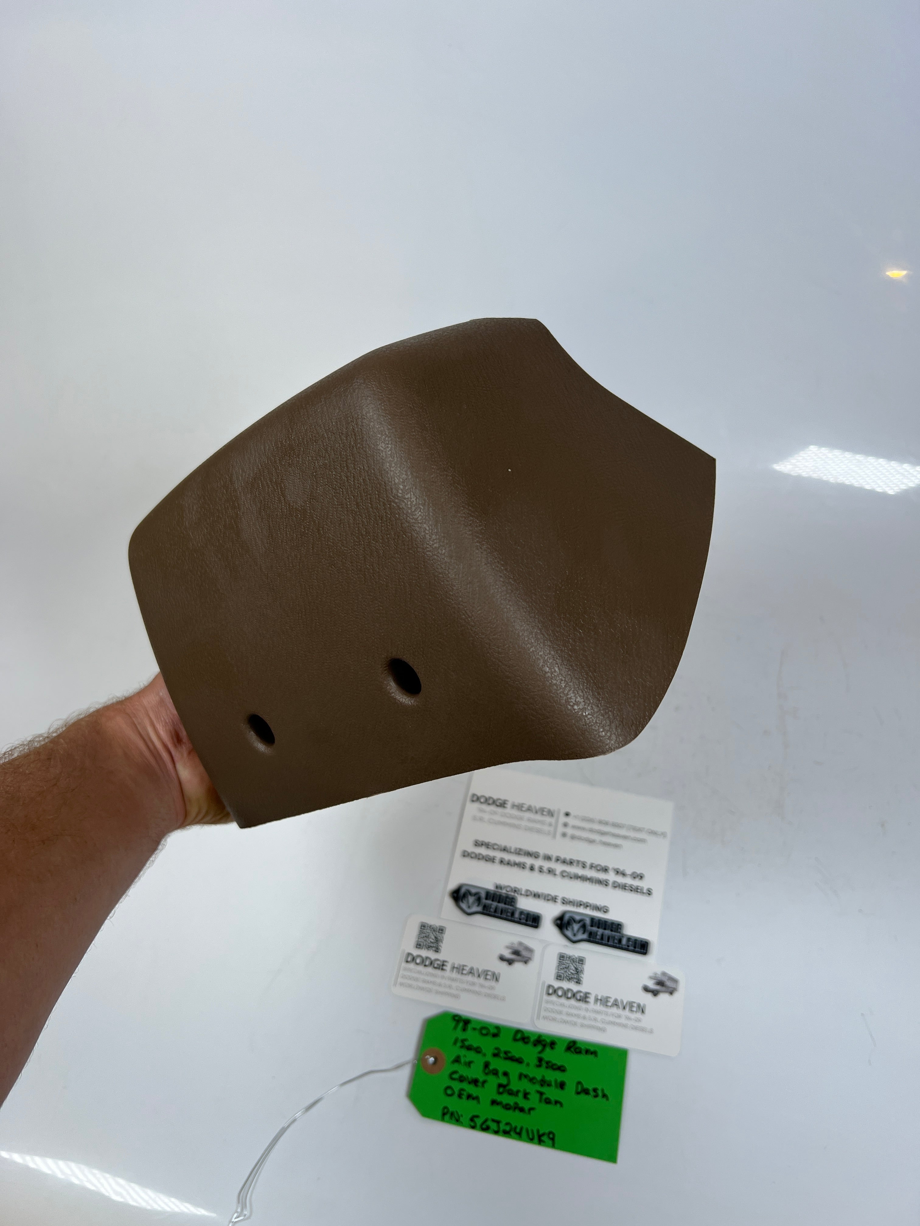 1998-2002 Dodge Ram Lower Dash Crash Sensor Trim Cover Dark Tan