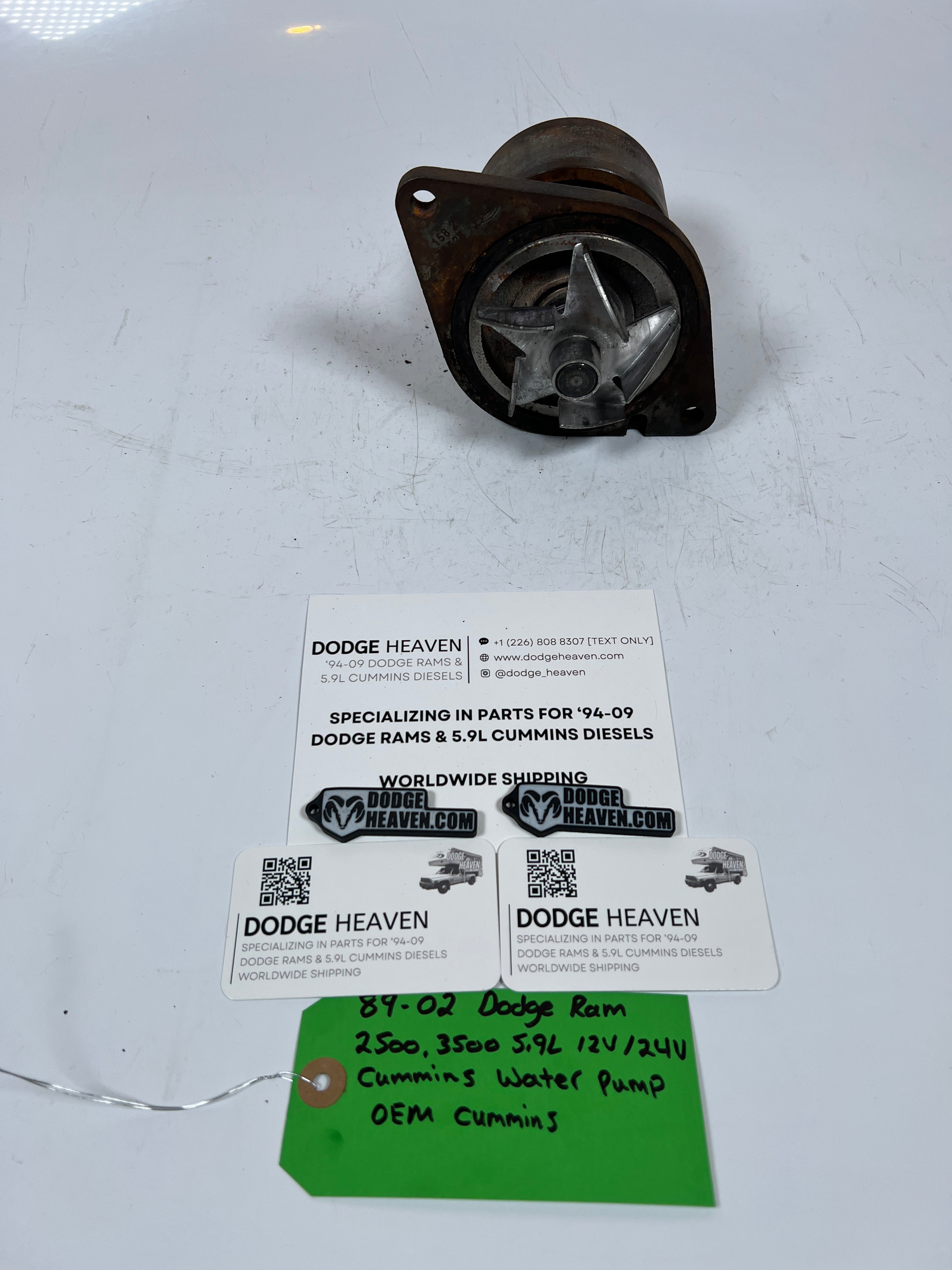 1989-2002 Dodge Ram 2500 3500 5.9L 12 Valve 24 Valve Cummins Water Pump