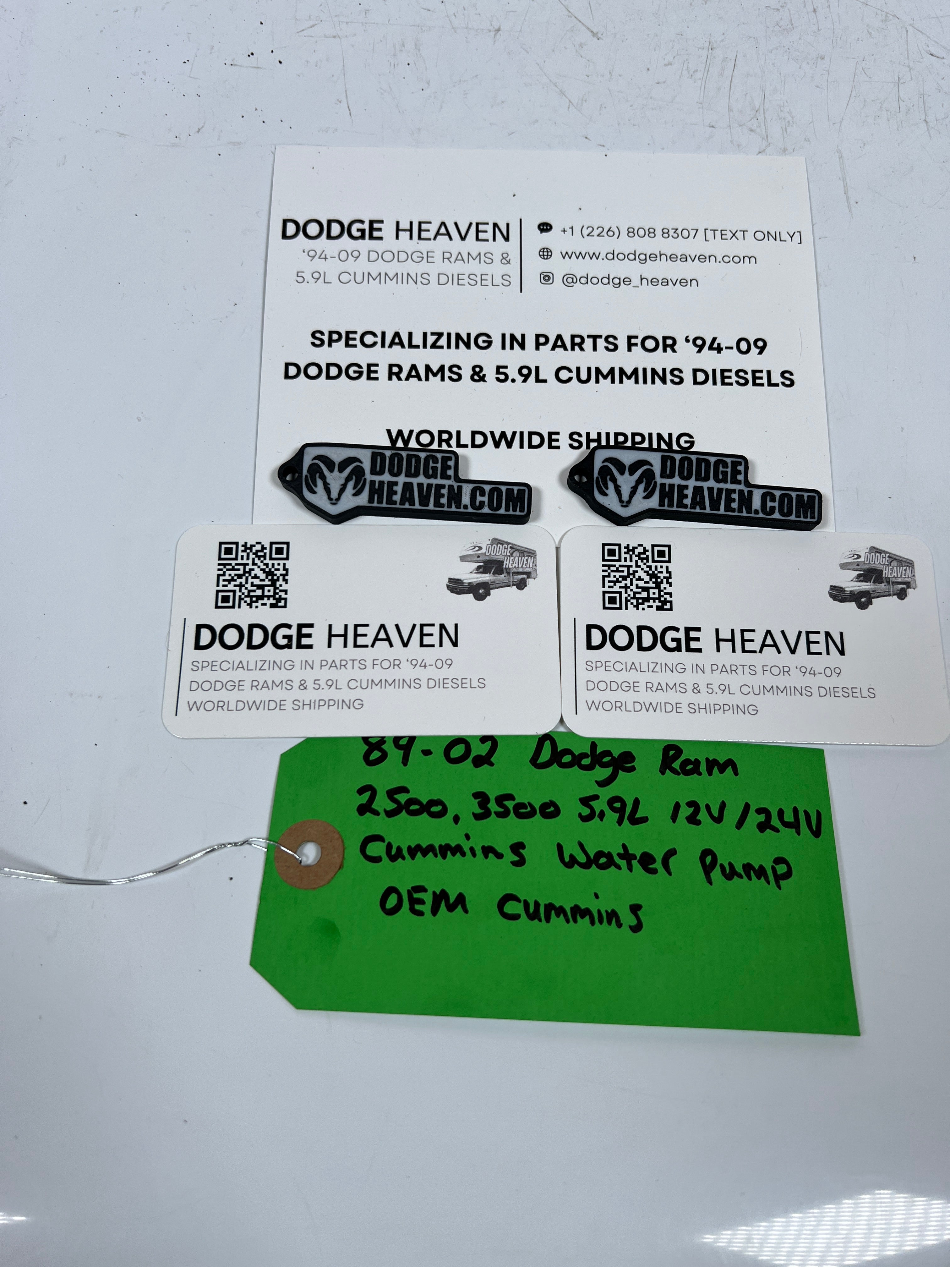1989-2002 Dodge Ram 2500 3500 5.9L 12 Valve 24 Valve Cummins Water Pump