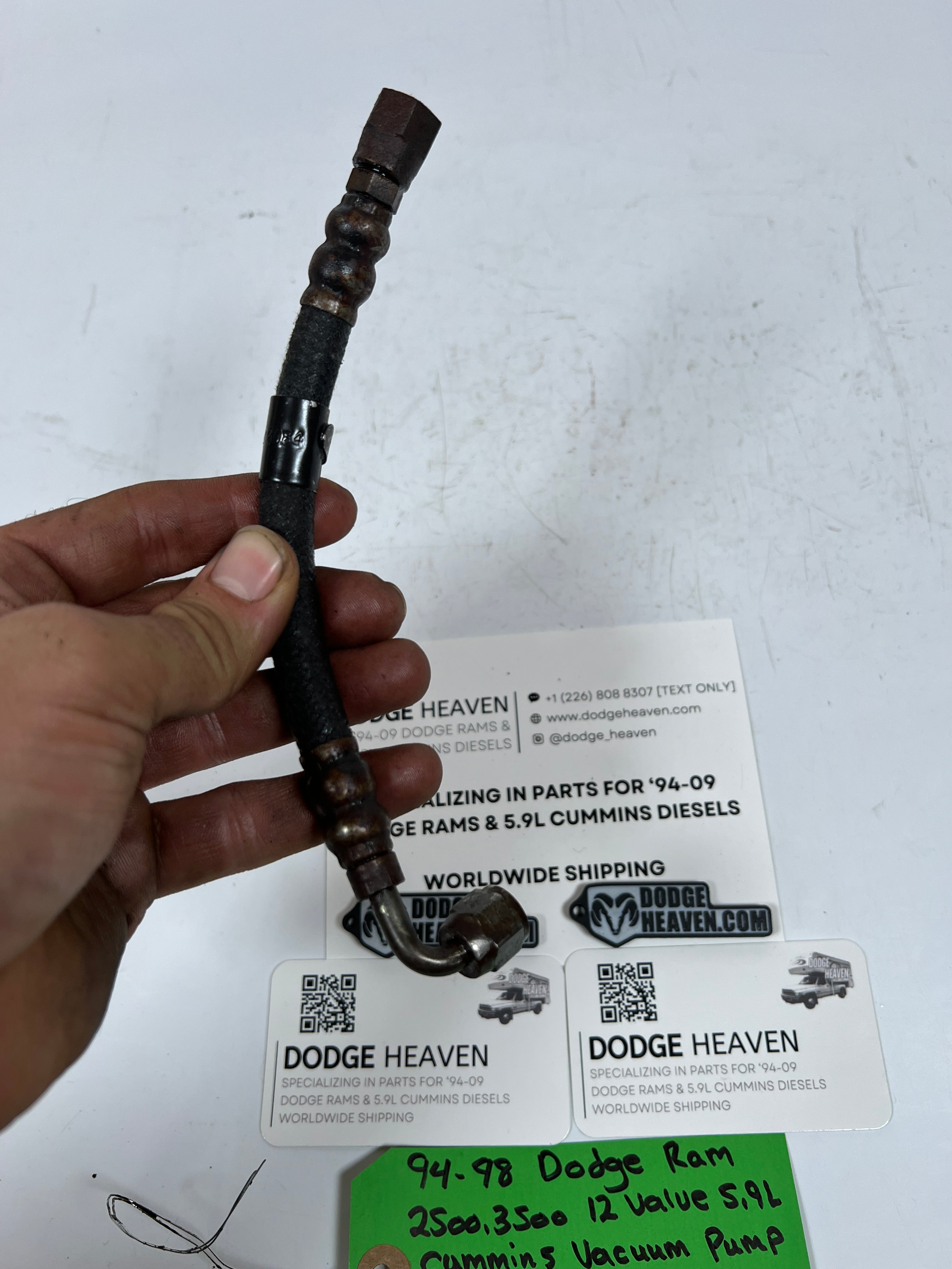 1994-1998 Dodge Ram 12V 5.9L Cummins Vacuum Pump Oil Supply Line