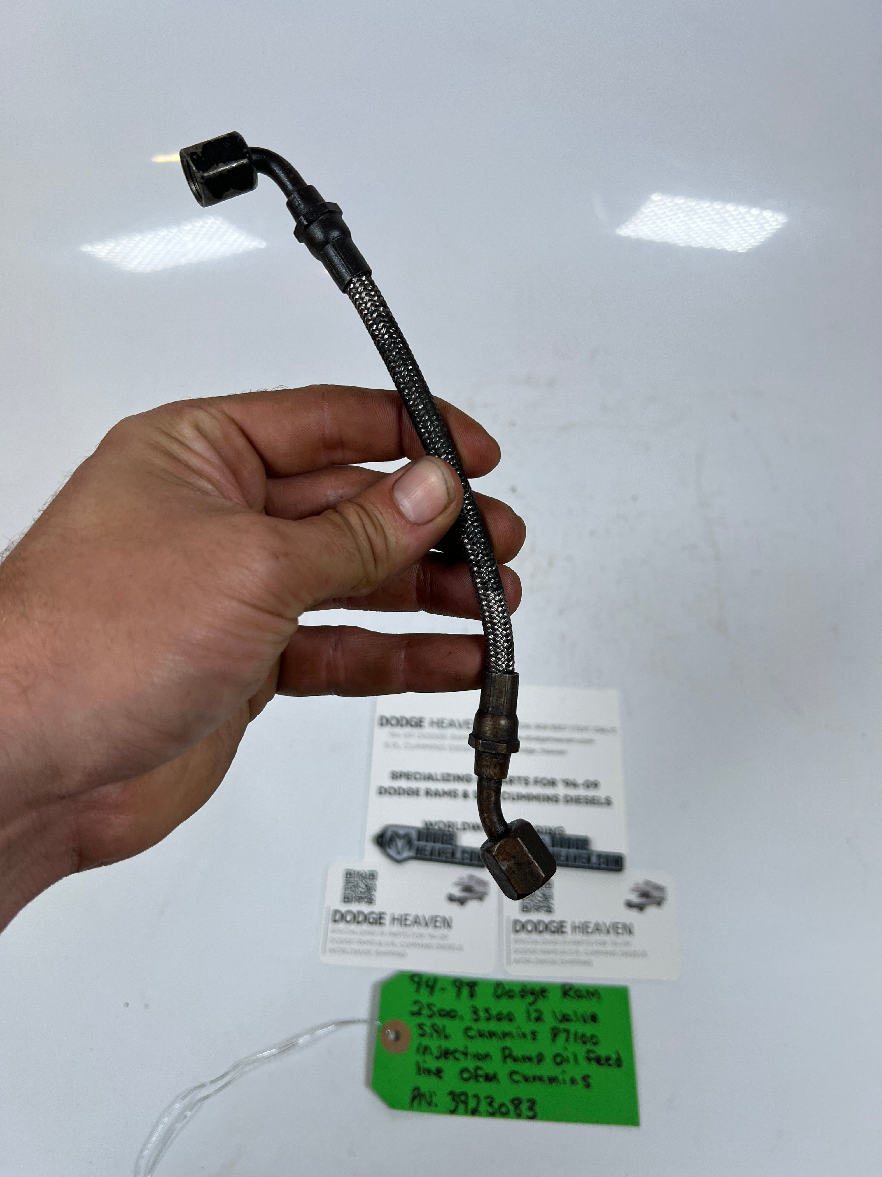 1994-1998 Dodge Ram 12 Valve 5.9L Cummins P7100 Injection Pump Oil Feed Line