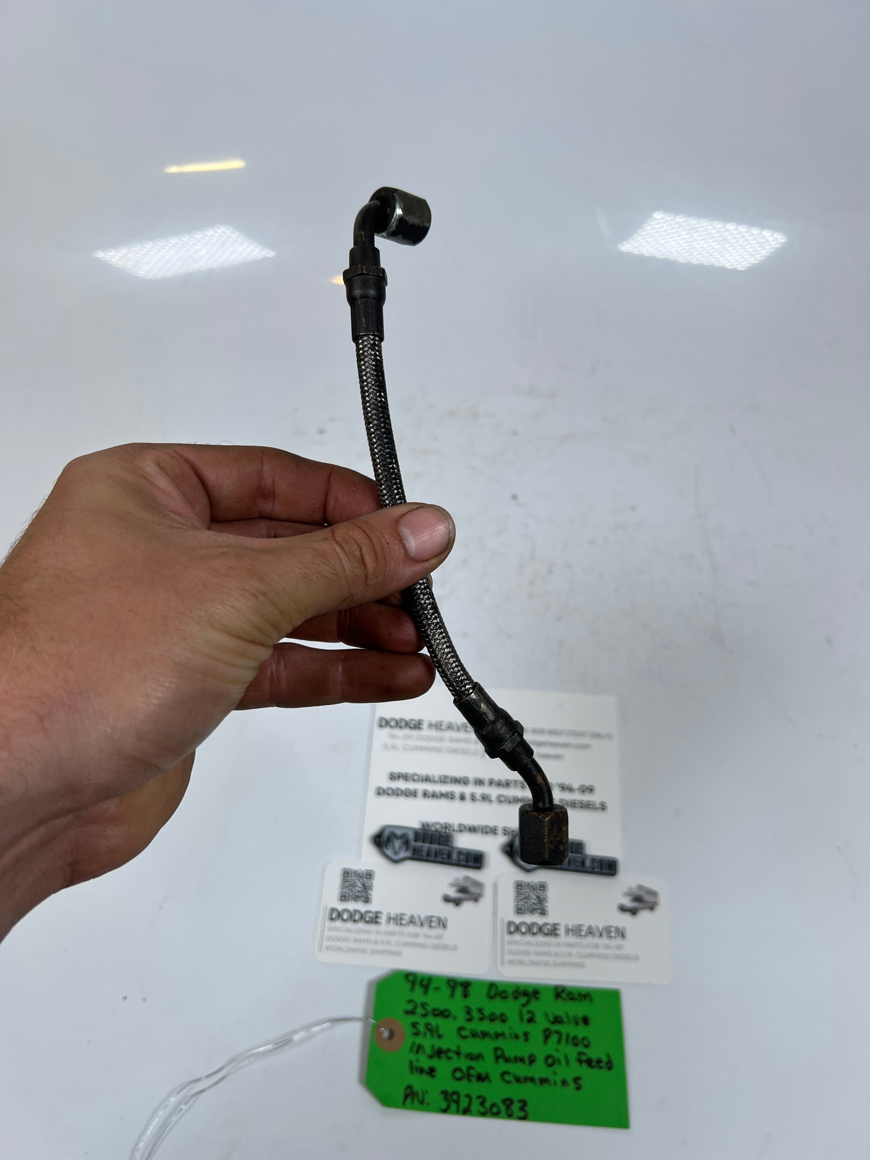1994-1998 Dodge Ram 12 Valve 5.9L Cummins P7100 Injection Pump Oil Feed Line